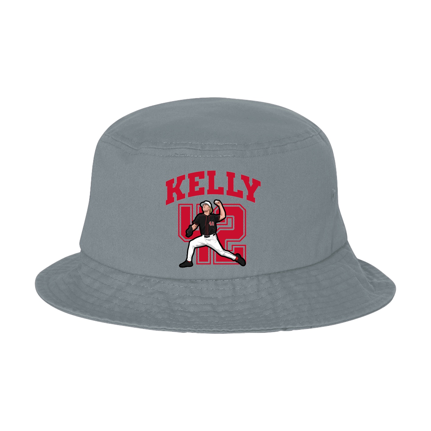 Bucket Cap — Number in Grey