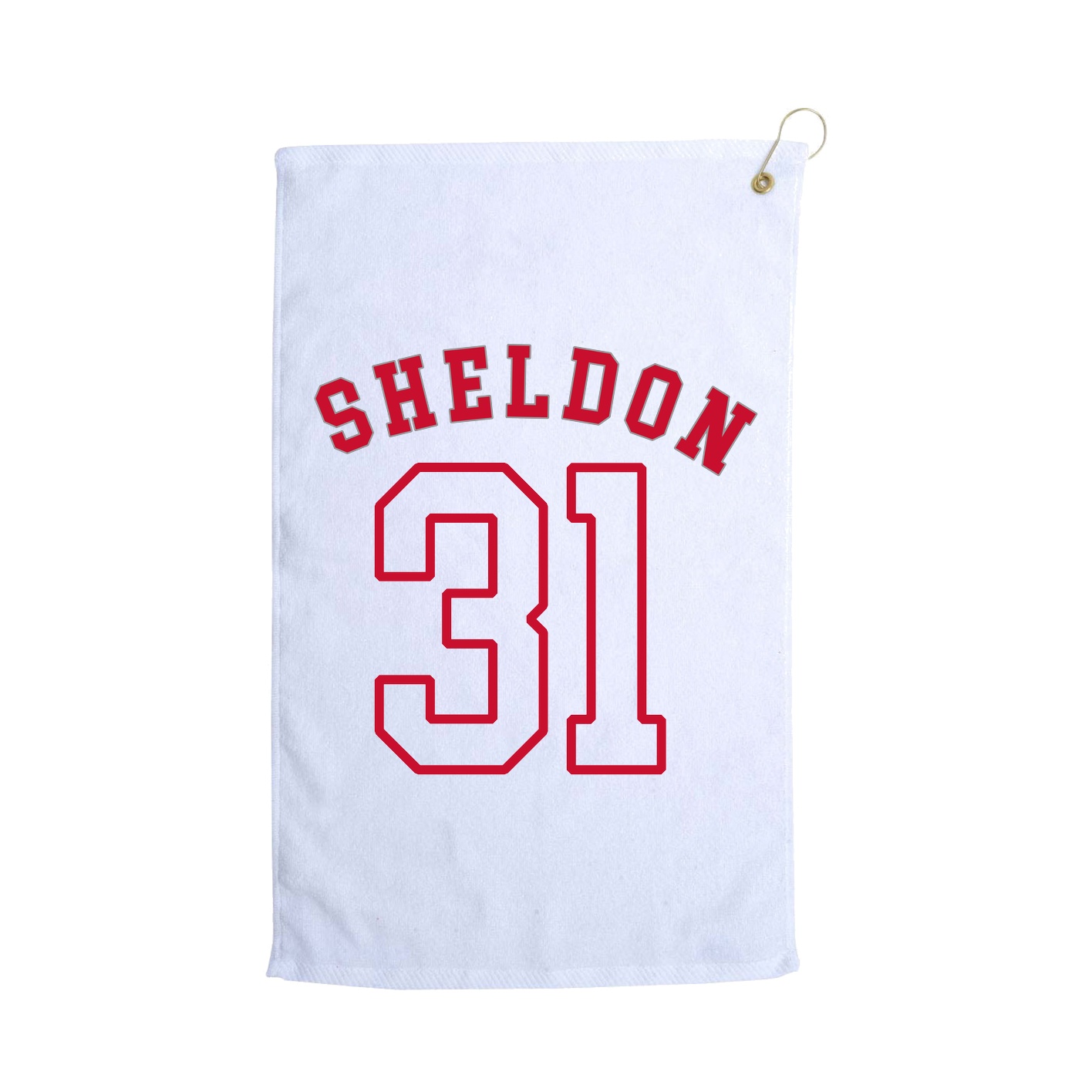 Golf Towel — Shirsey Arch in White