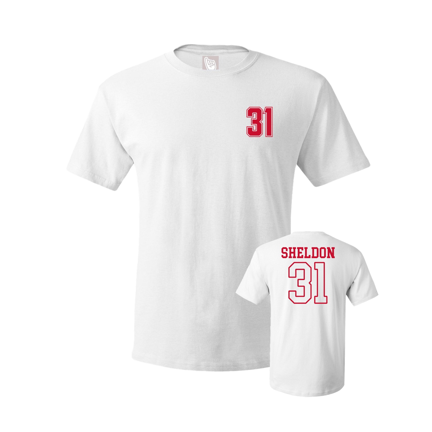Youth Tee — Chest Back in White