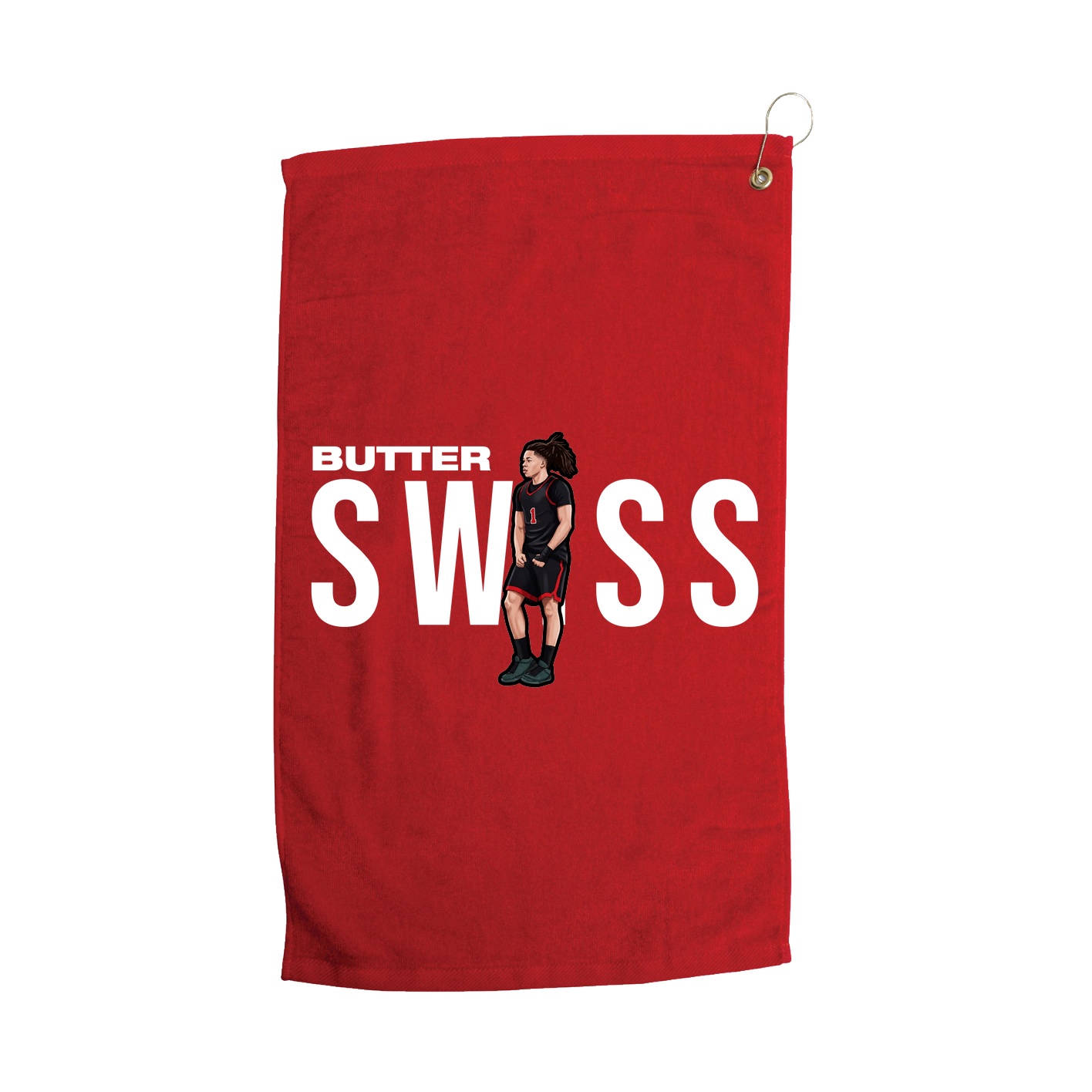 Golf Towel — Player Name in Red