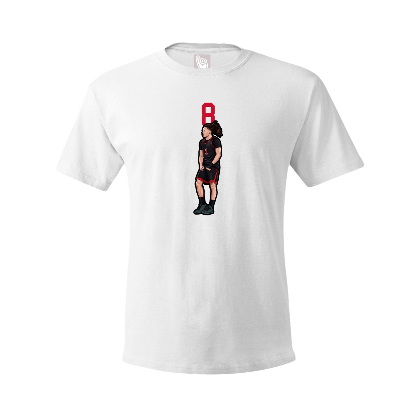Tee — Number Top in White