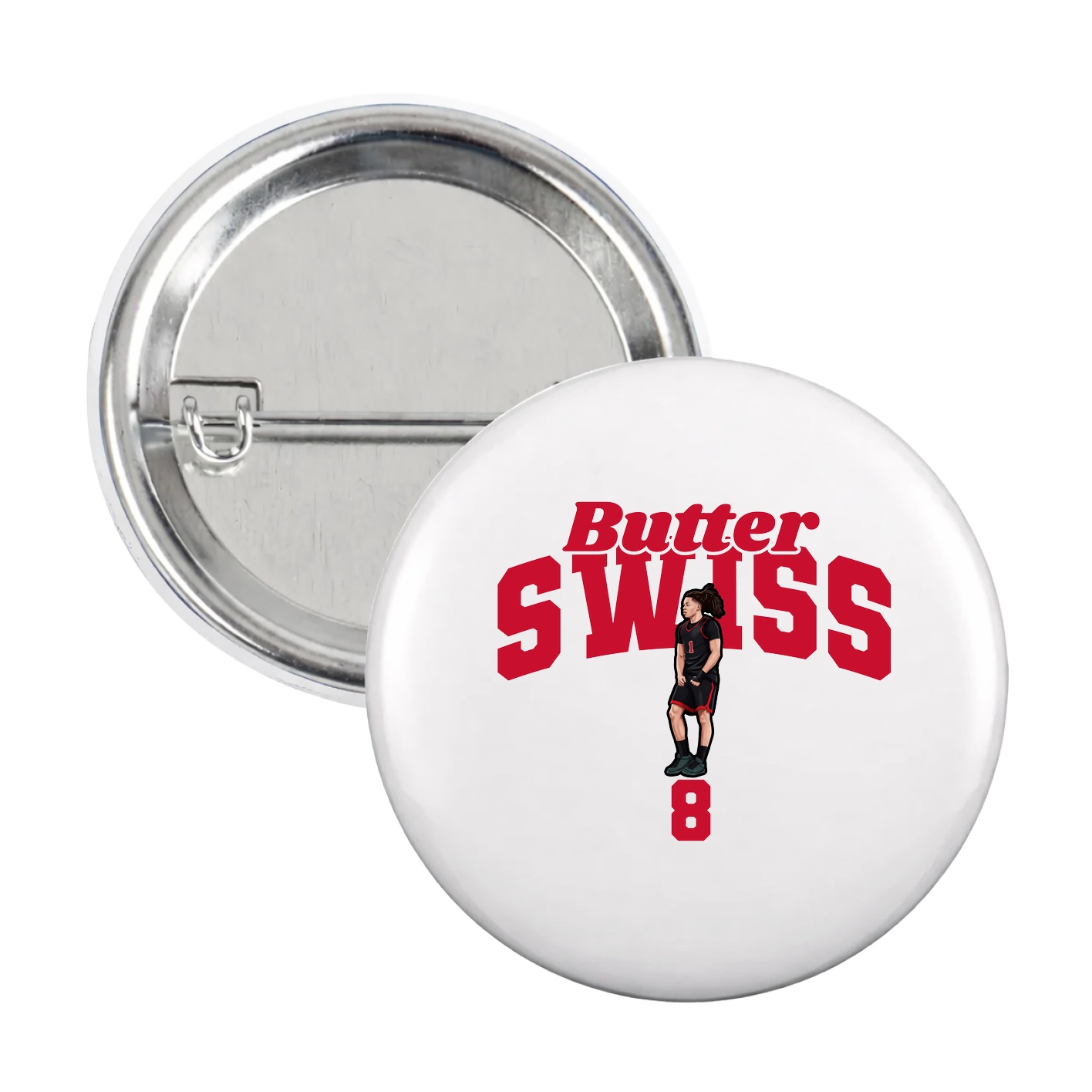 Game Day Button — Signature Arch in White