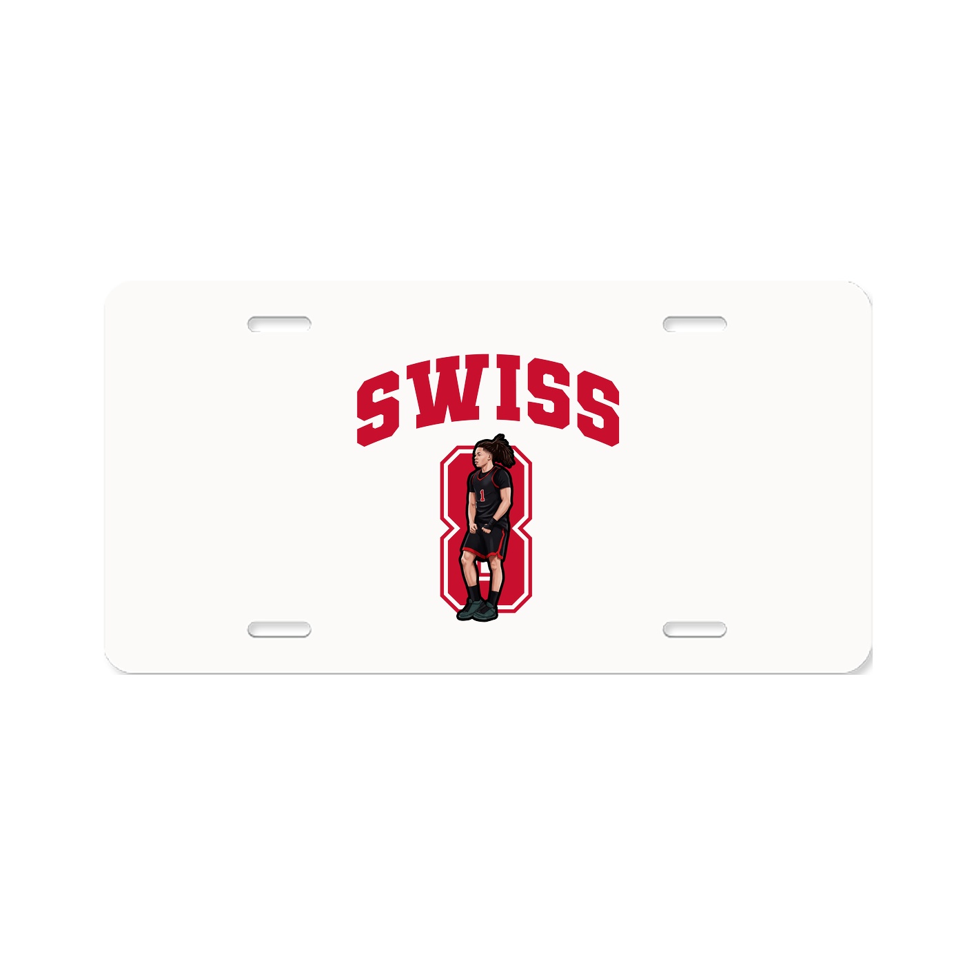 License Plate — Number in Classic