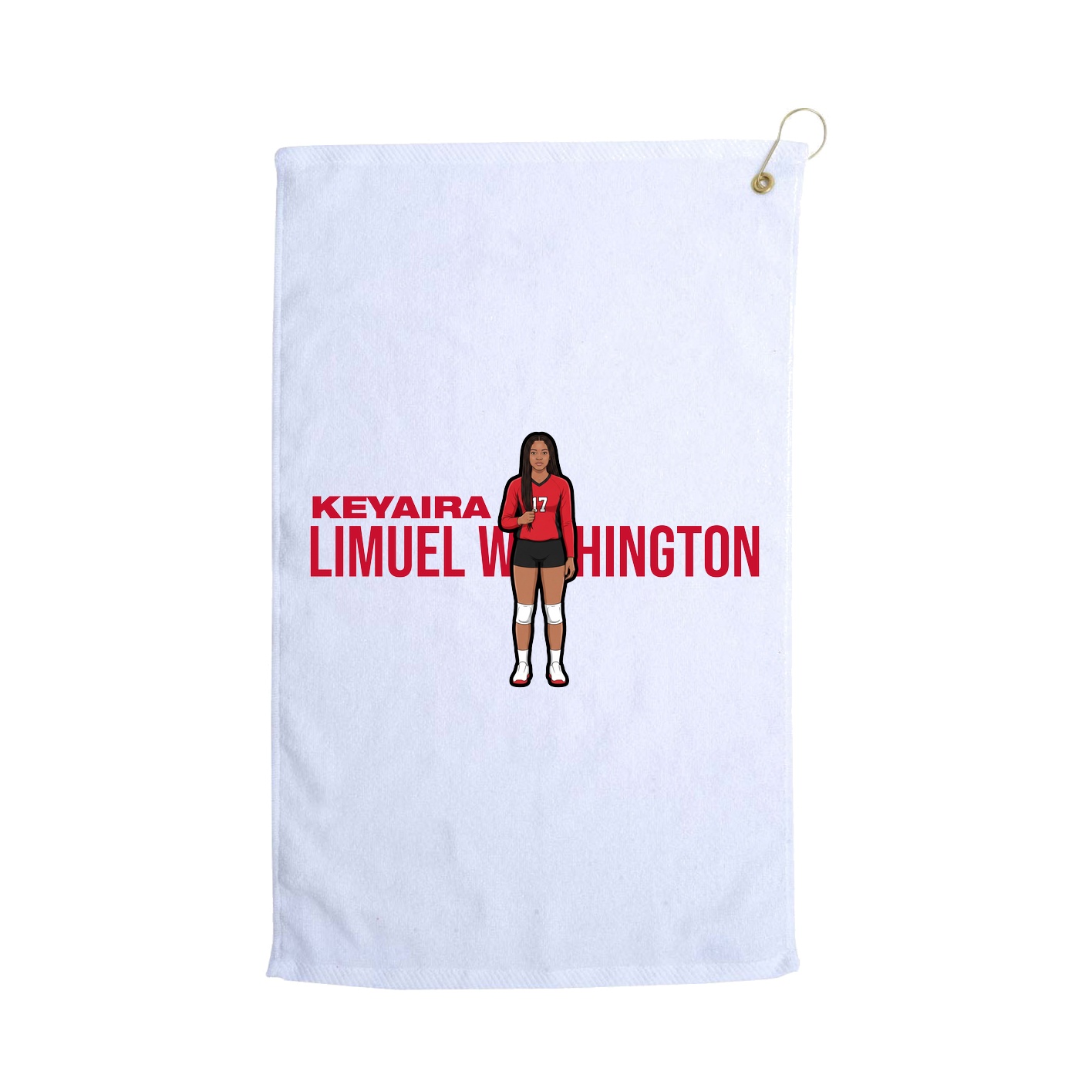 Golf Towel — Player Name in White