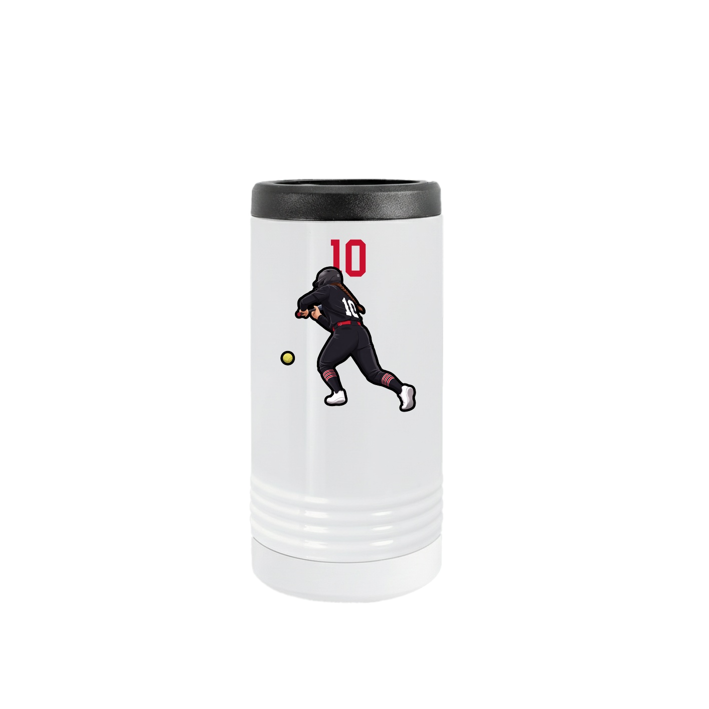 Slim Beverage Holder — Number Top in White
