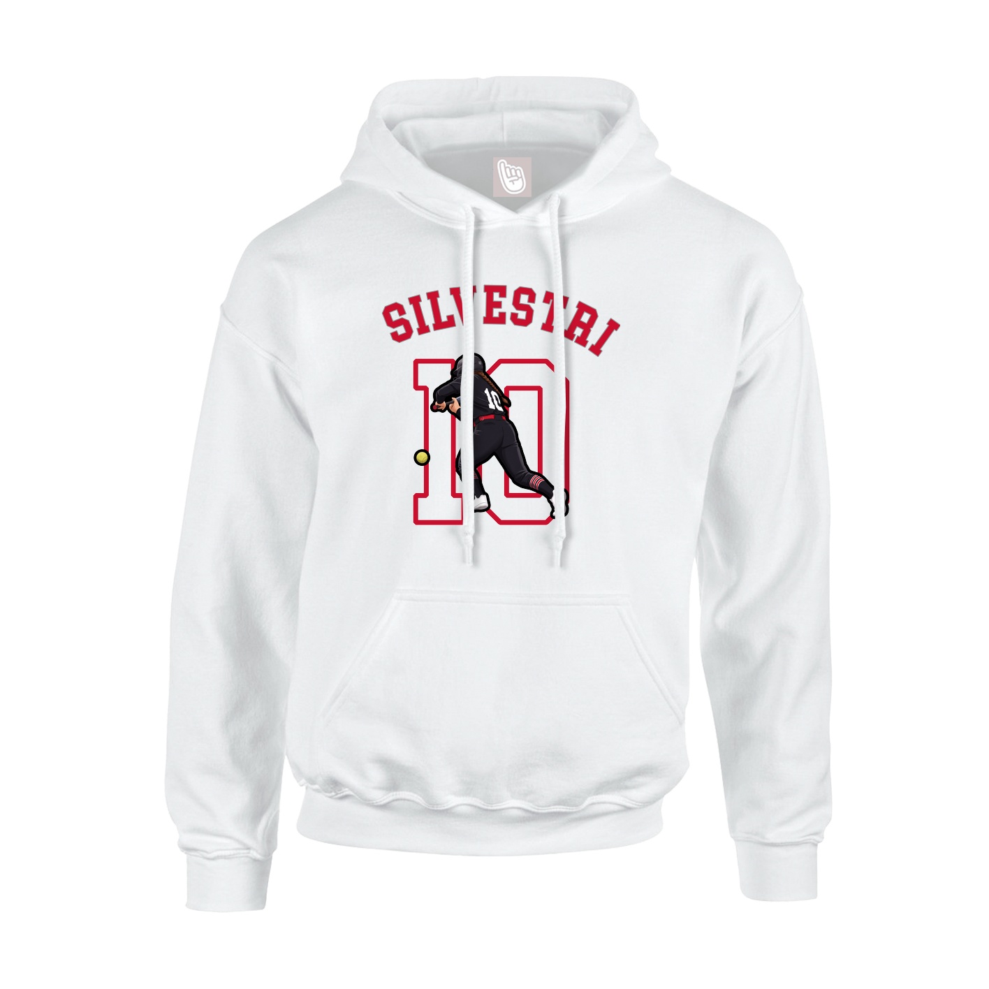 Youth Hoodie — Shirsey Arch in White