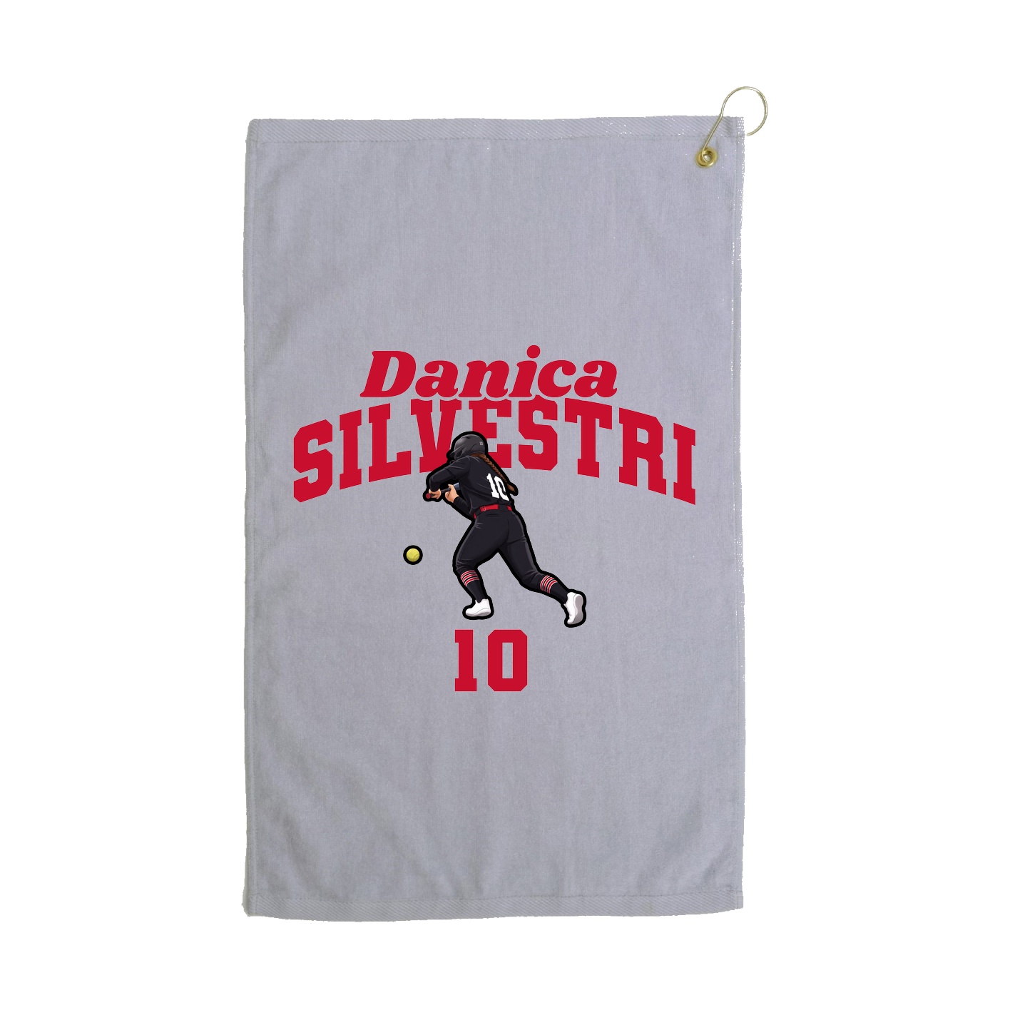 Golf Towel — Signature Arch in Grey