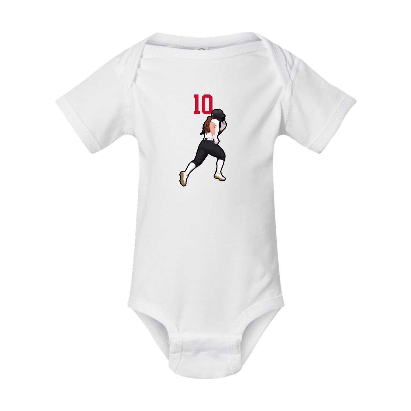 Baby Onesie — Number Top in White