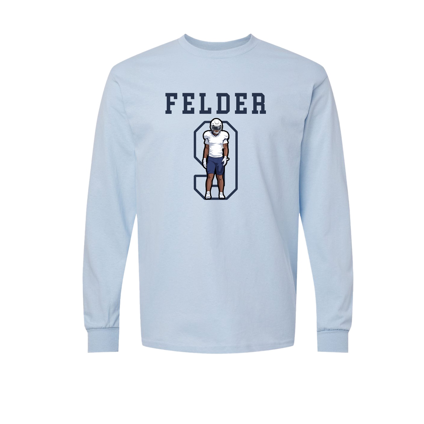 Long Sleeve Tee — Shirsey in Light Blue
