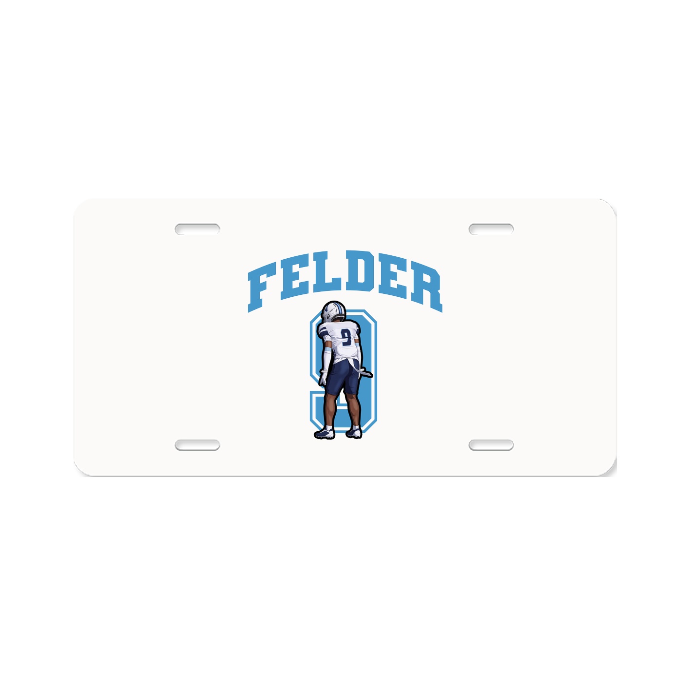 License Plate — Number in Classic