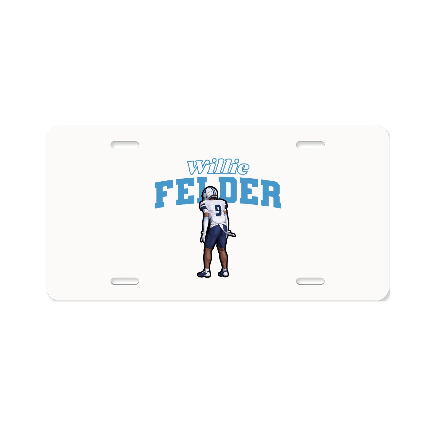 License Plate — Name Arch in Classic