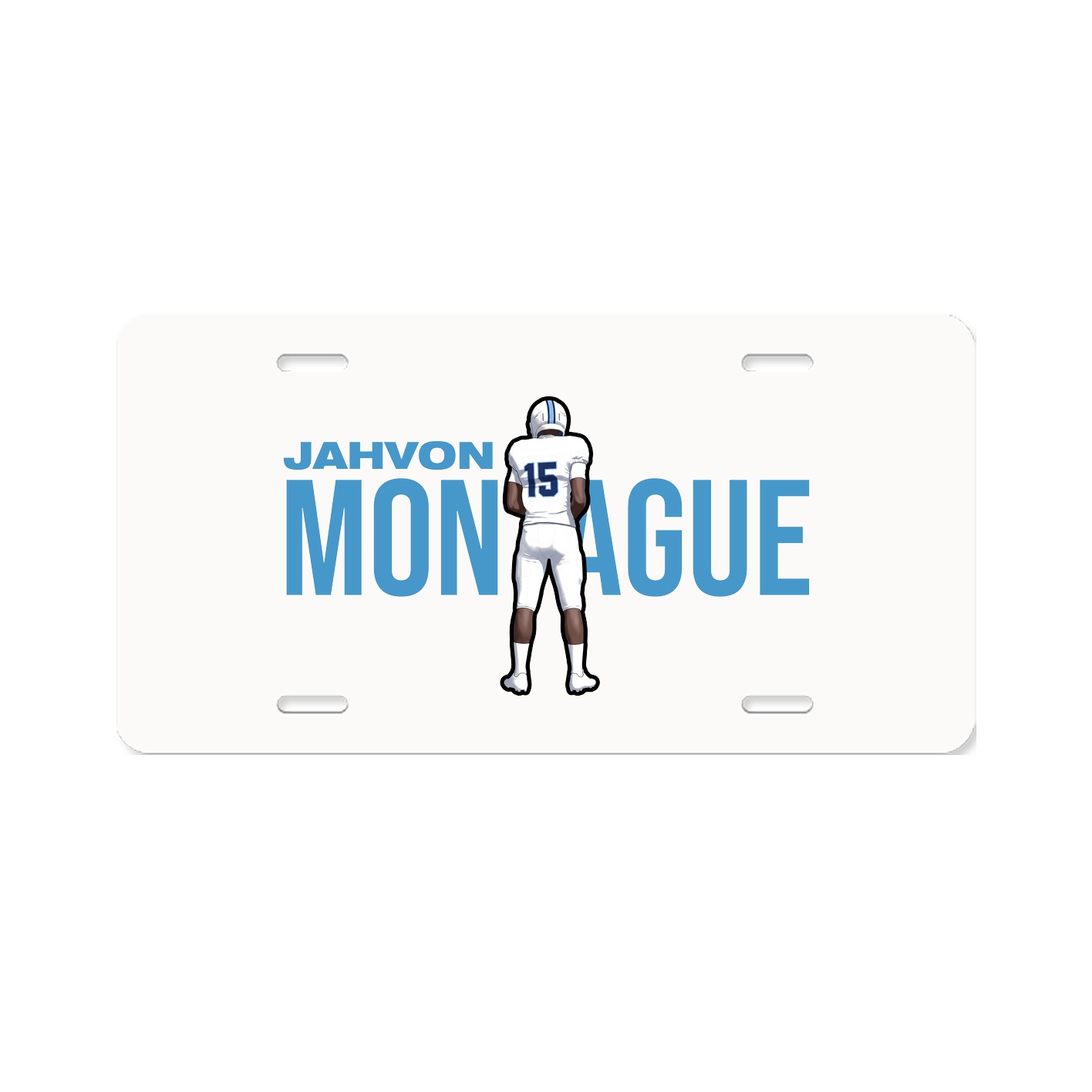 License Plate — Player Name in Classic