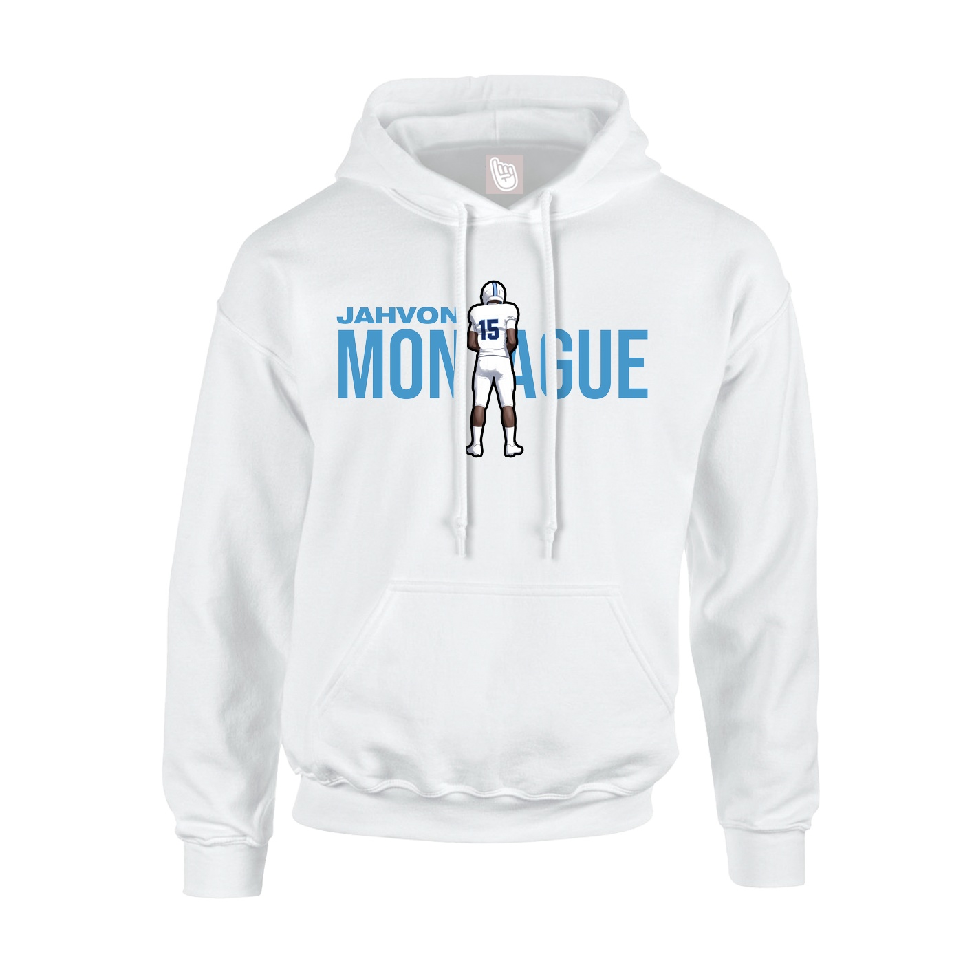 Youth Hoodie — Player Name in White