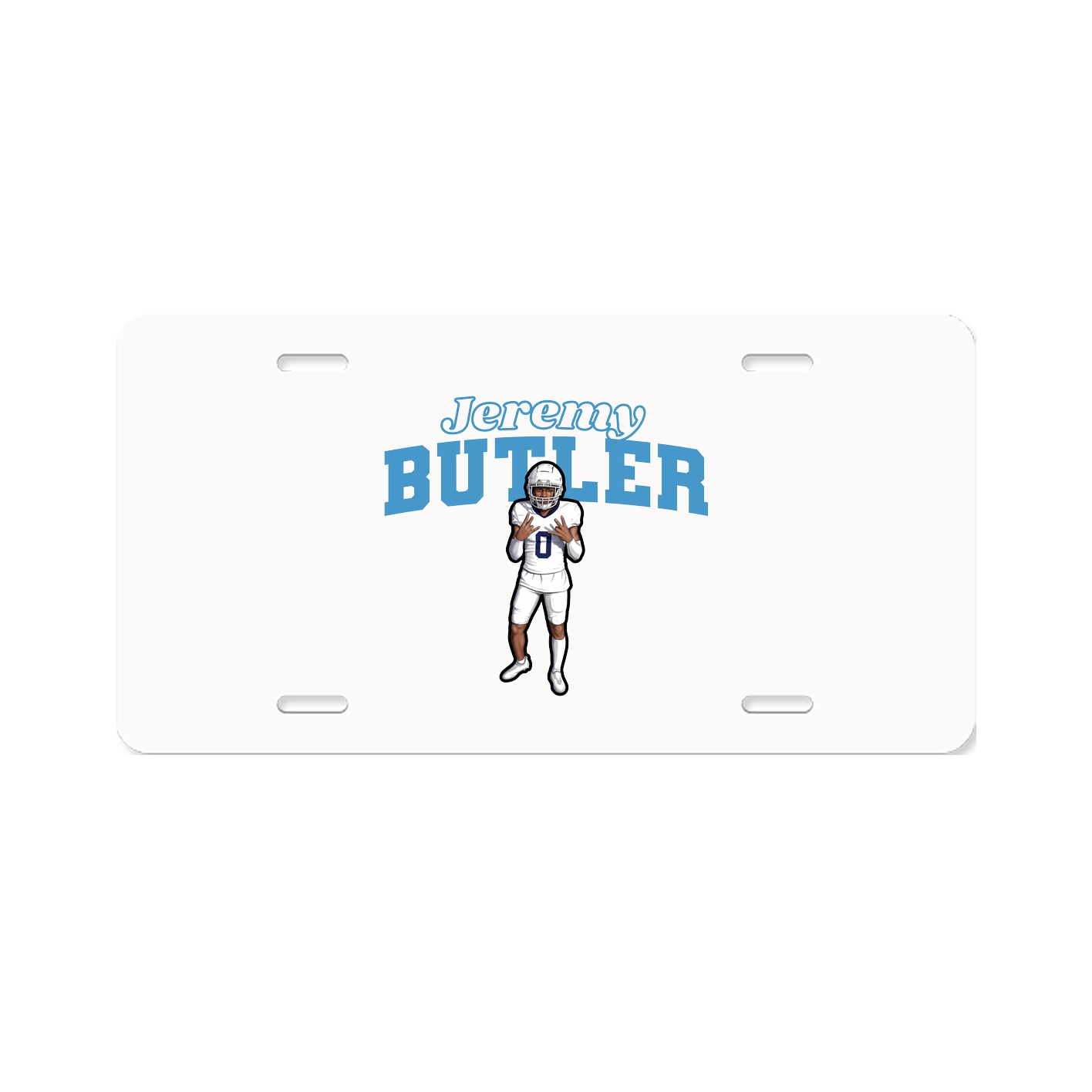 License Plate — Name Arch in Classic