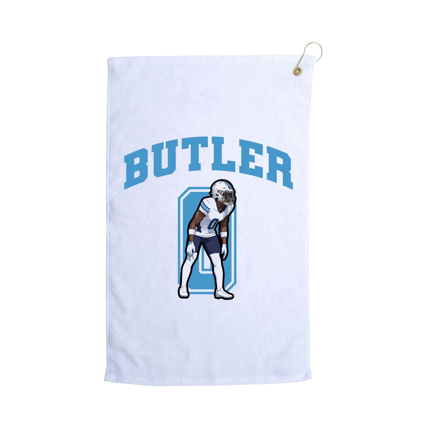 Golf Towel — Number in White