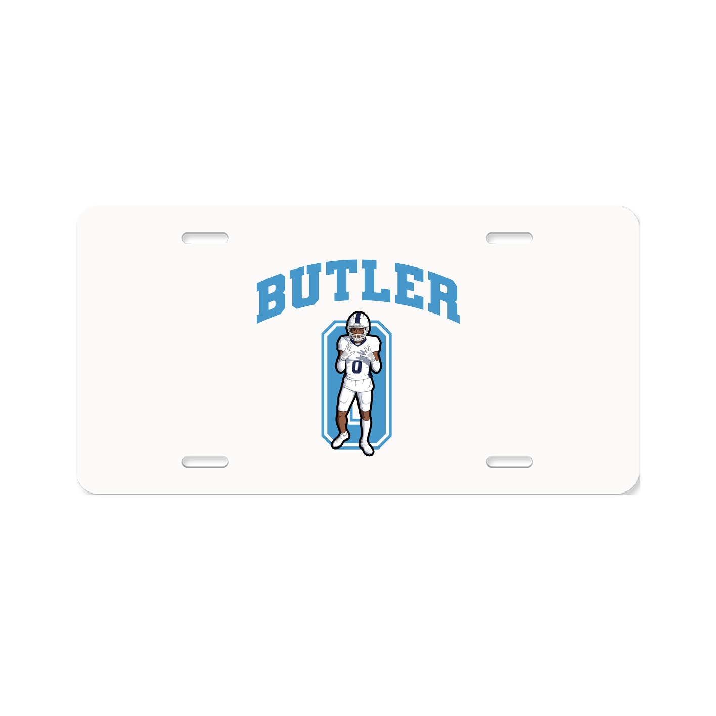 License Plate — Number in Classic