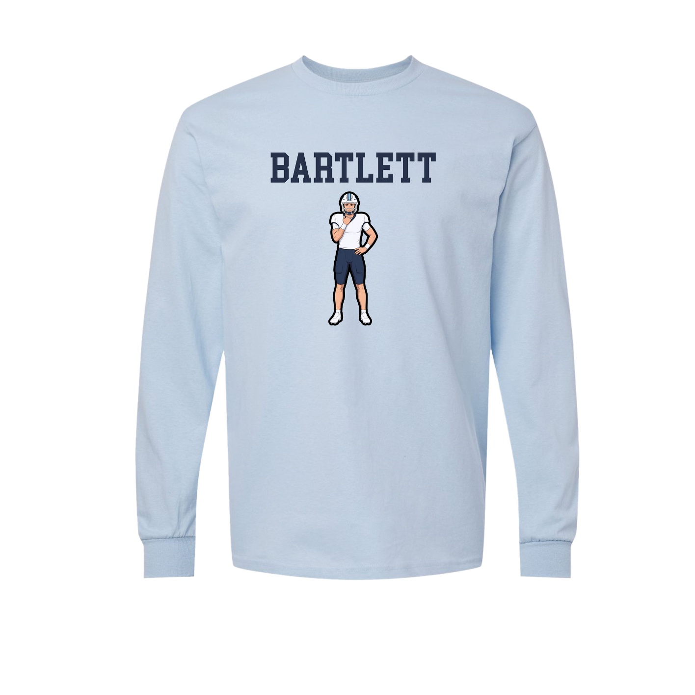 Long Sleeve Tee — Shirsey in Light Blue