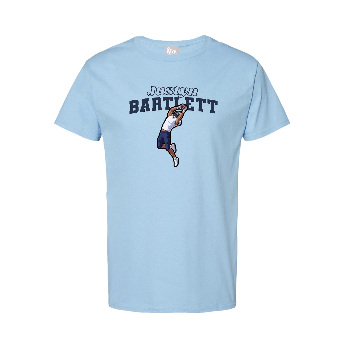 Youth Tee — Name Arch in Light Blue