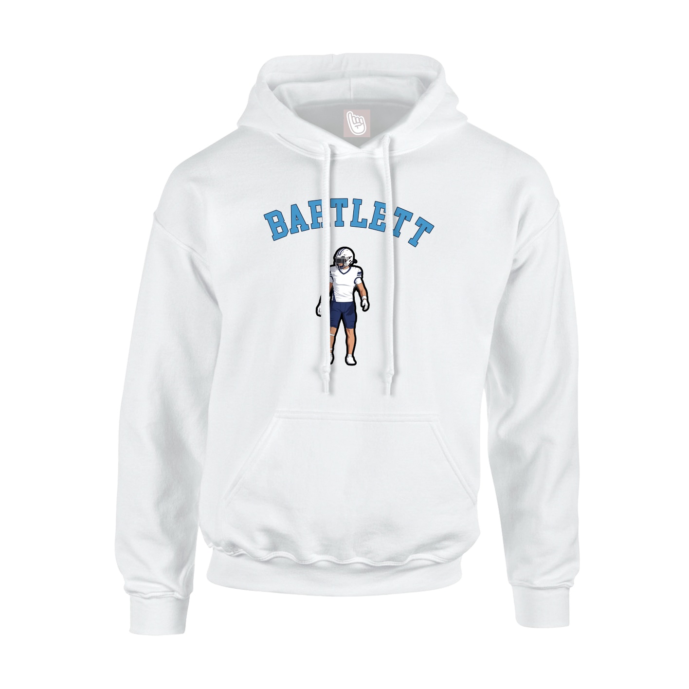 Youth Hoodie — Shirsey Arch in White