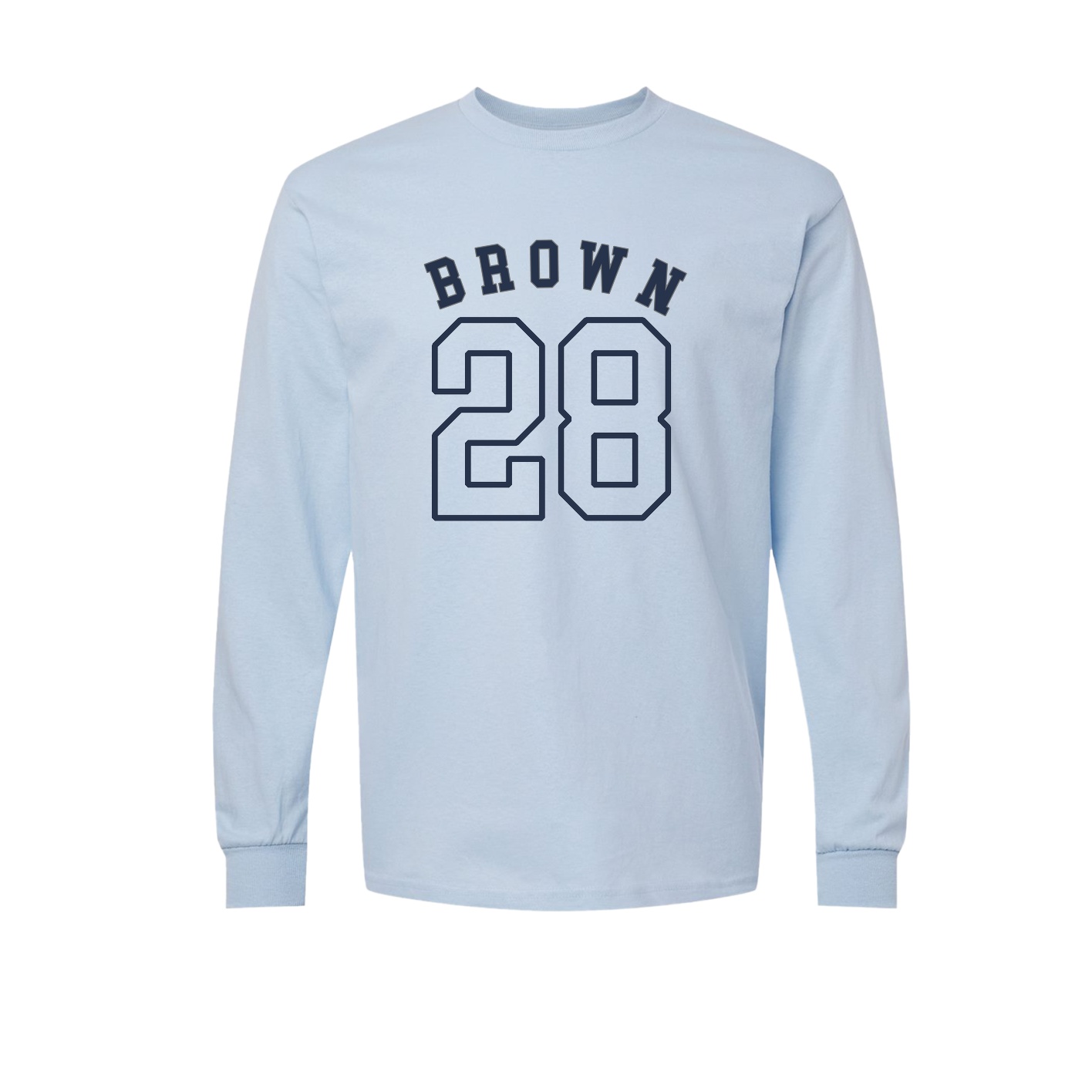 Long Sleeve Tee — Shirsey Arch in Light Blue