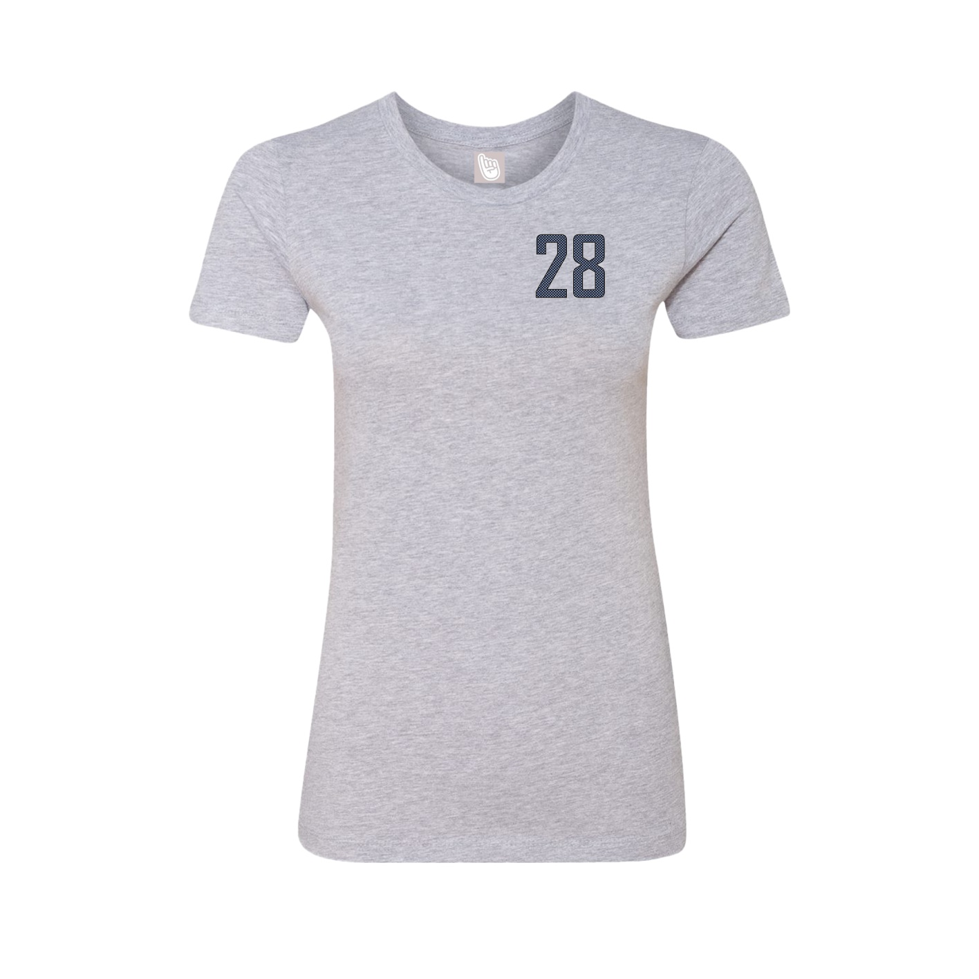 Fitted Women's Tee — Front Shirsy in Grey
