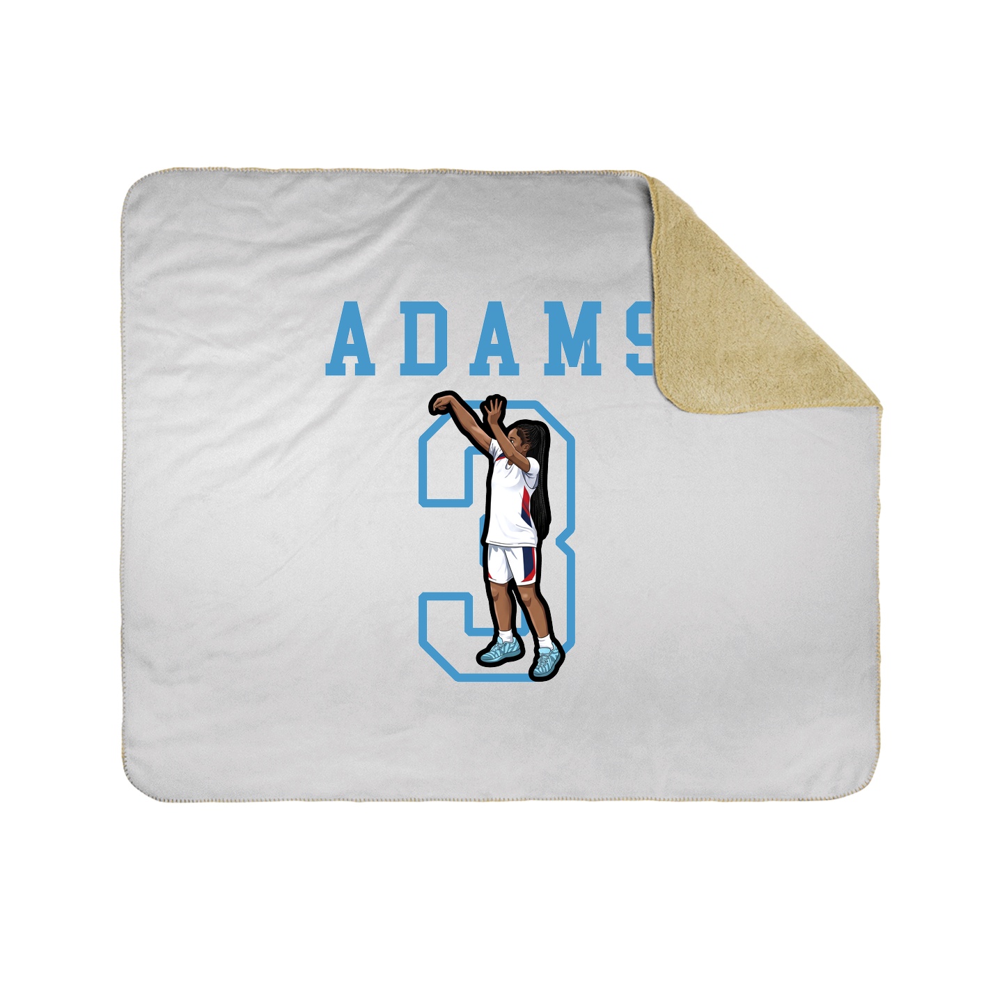 Throw Blanket — Shirsey in White