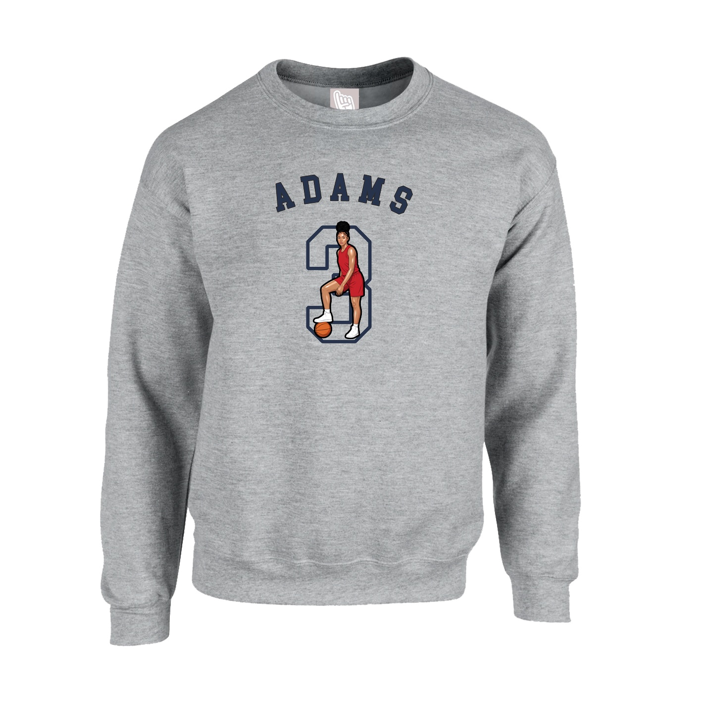 Fleece Crew — Shirsey Arch in Grey