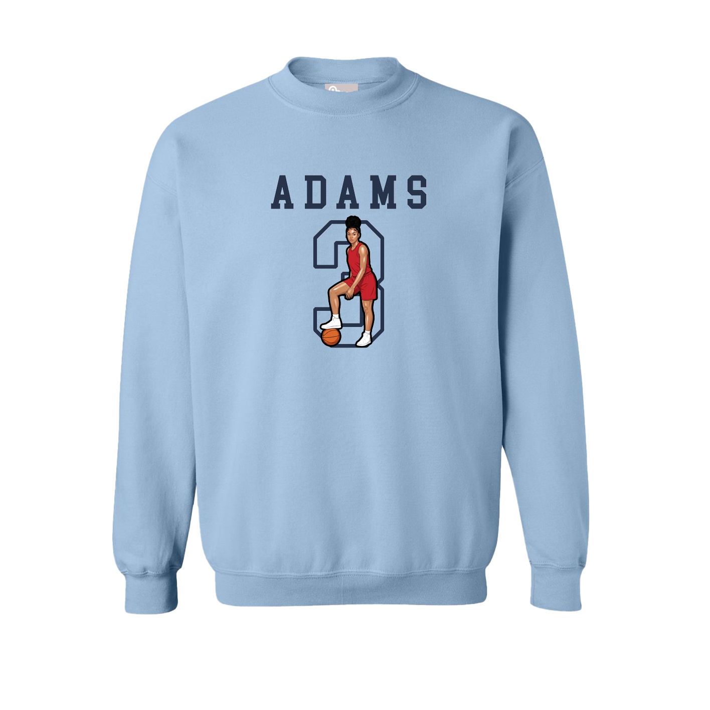 Fleece Crew — Shirsey in Light Blue