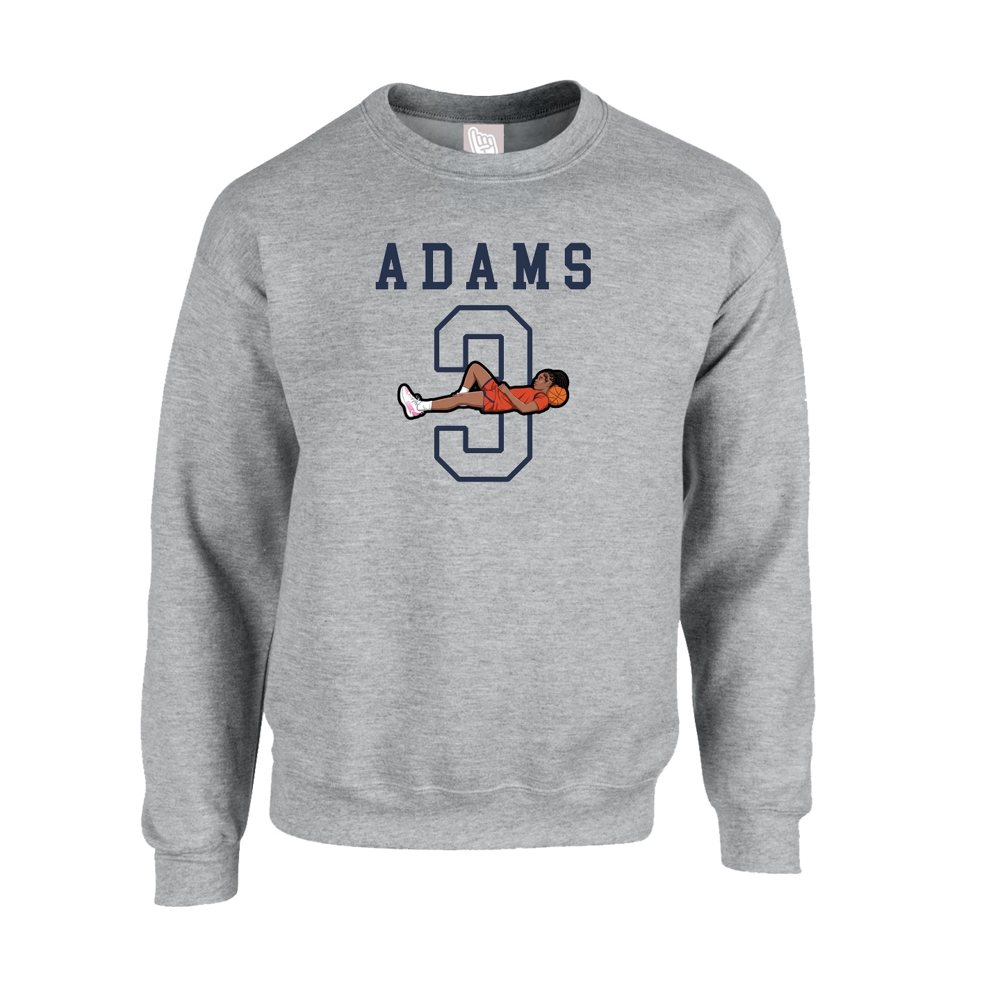 Fleece Crew — Shirsey in Grey