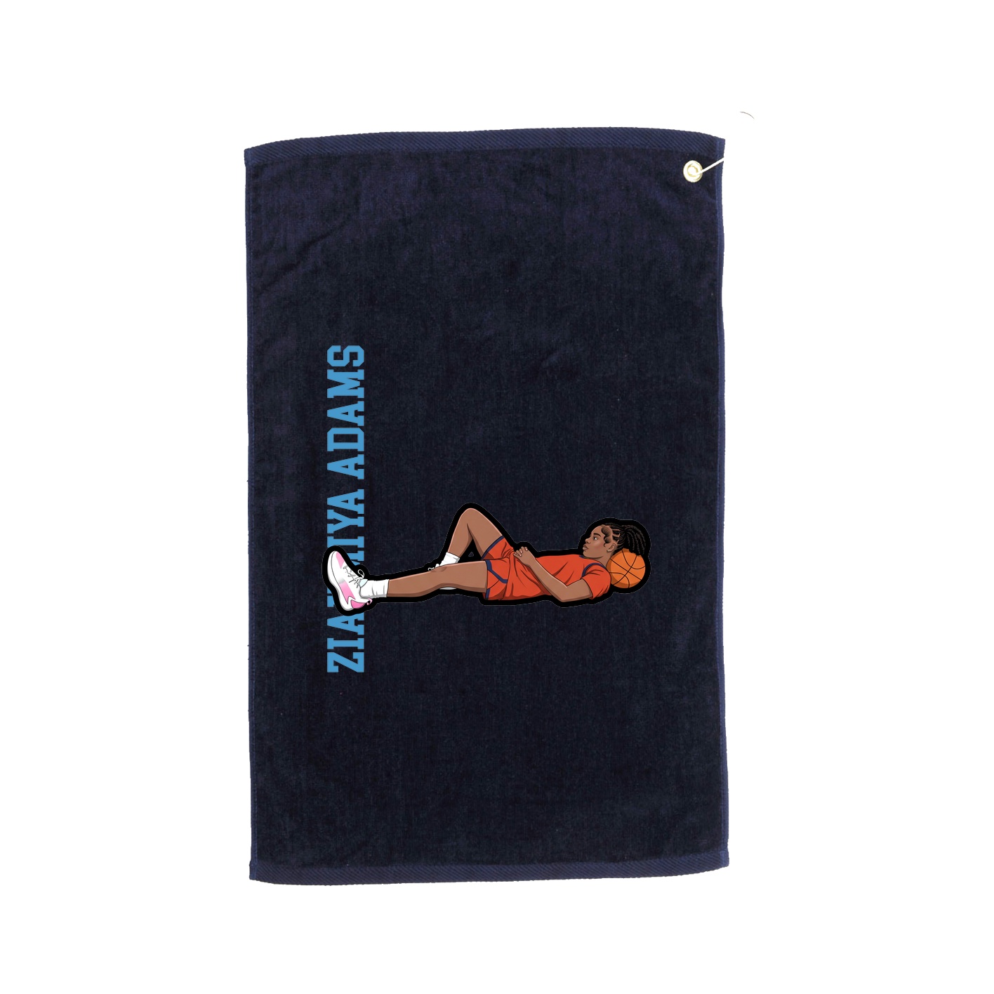 Golf Towel — Name Vertical in Navy