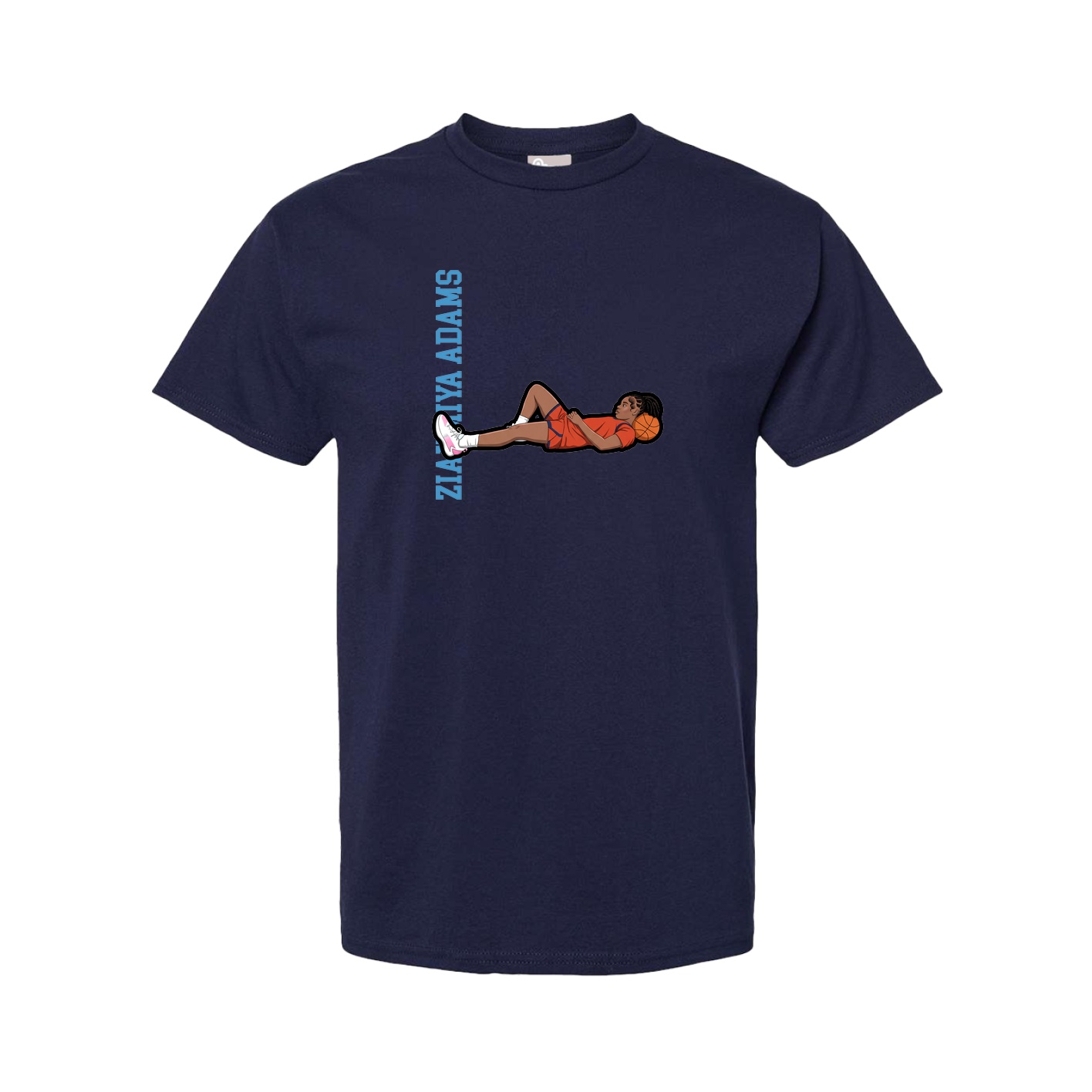 Tee — Name Vertical in Navy