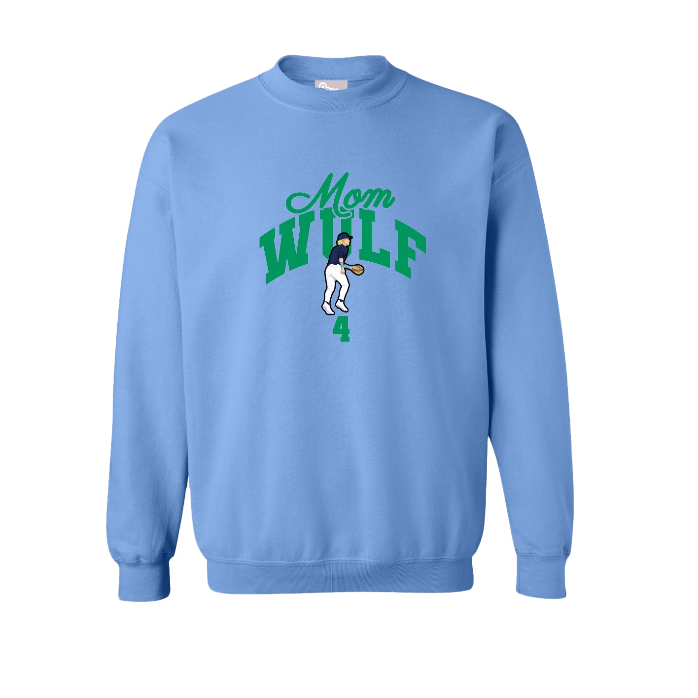 Fleece Crew — Mothers Day Arch in Powder Blue