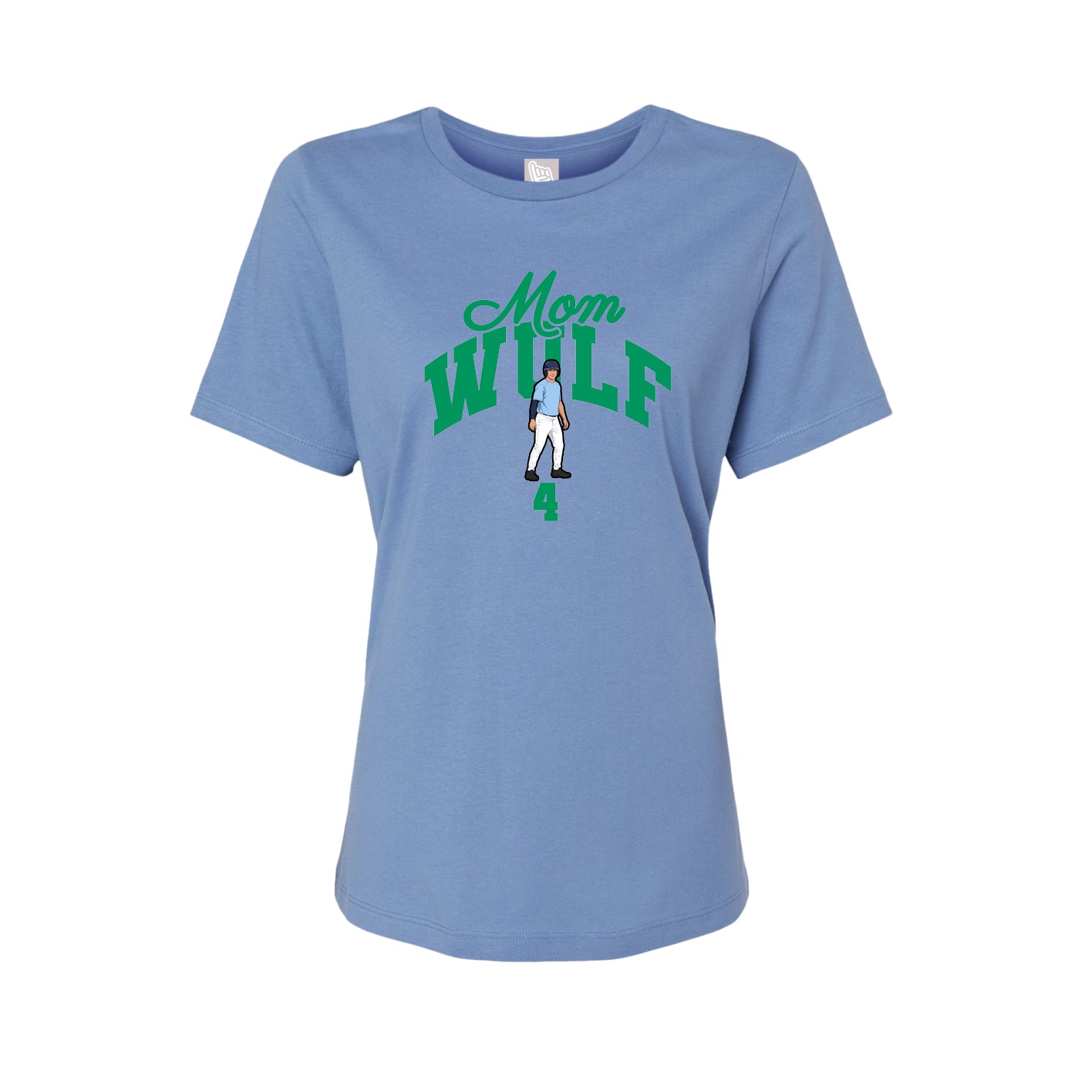 Womens Tee — Mothers Day Arch in Powder Blue