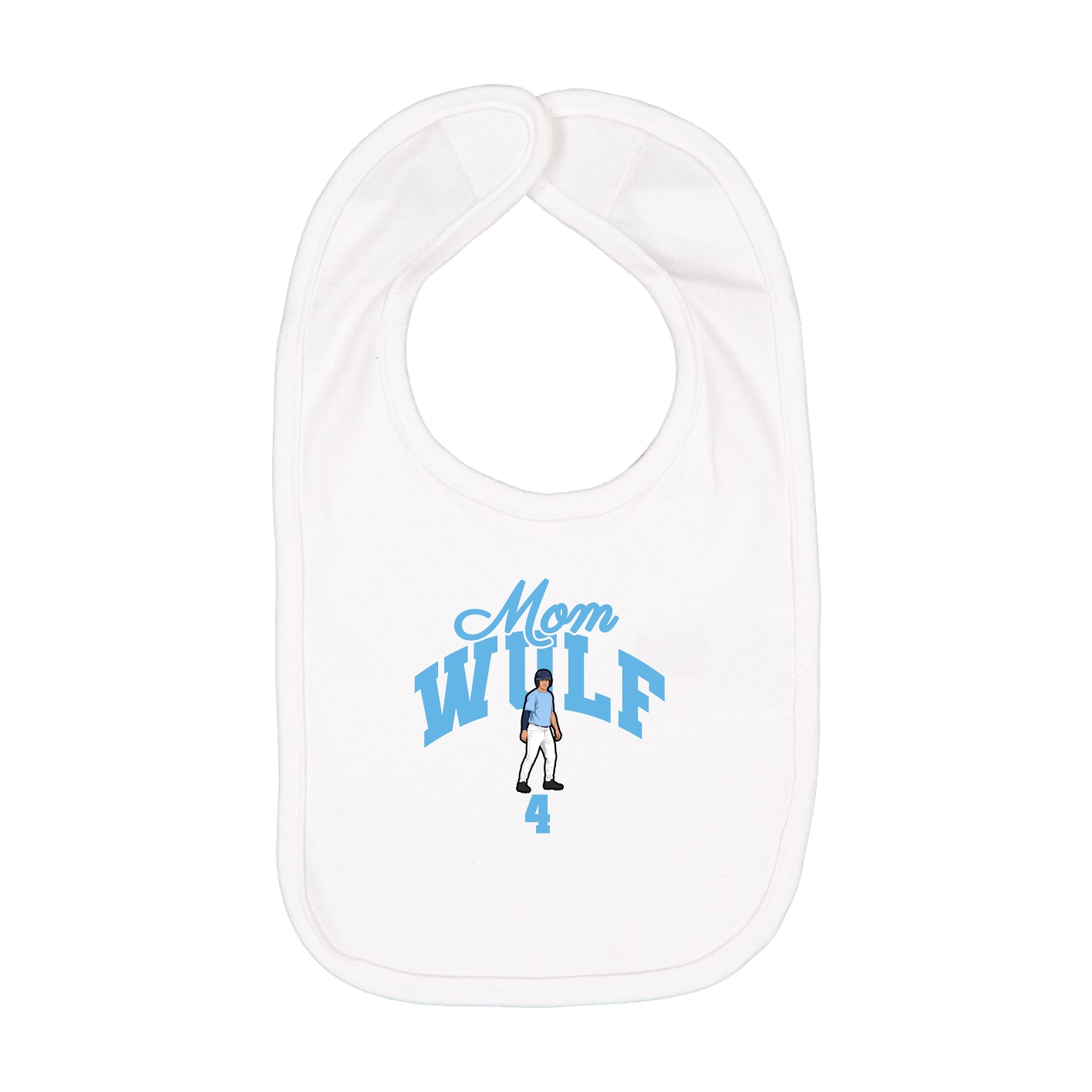Infant Bib — Mothers Day Arch in White