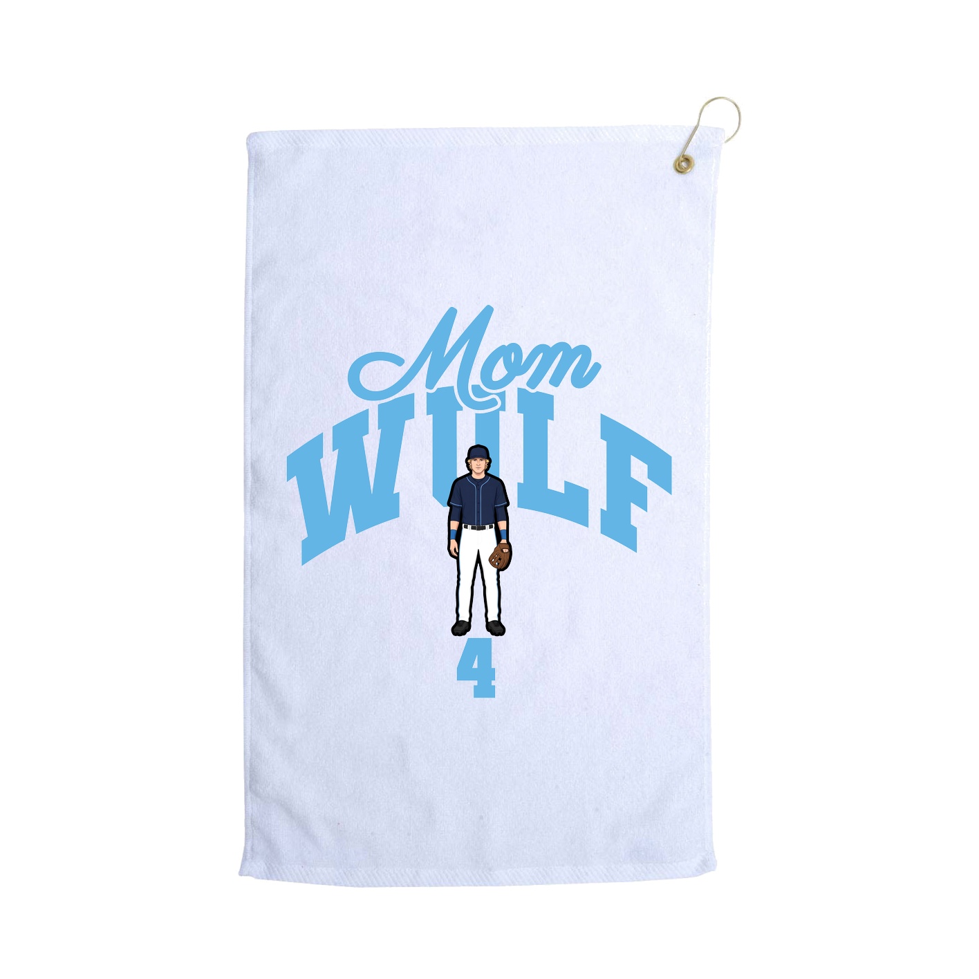 Golf Towel — Mothers Day Arch in White