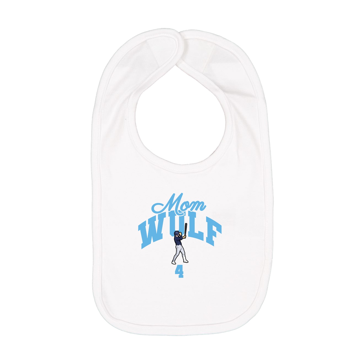 Infant Bib — Mothers Day Arch in White