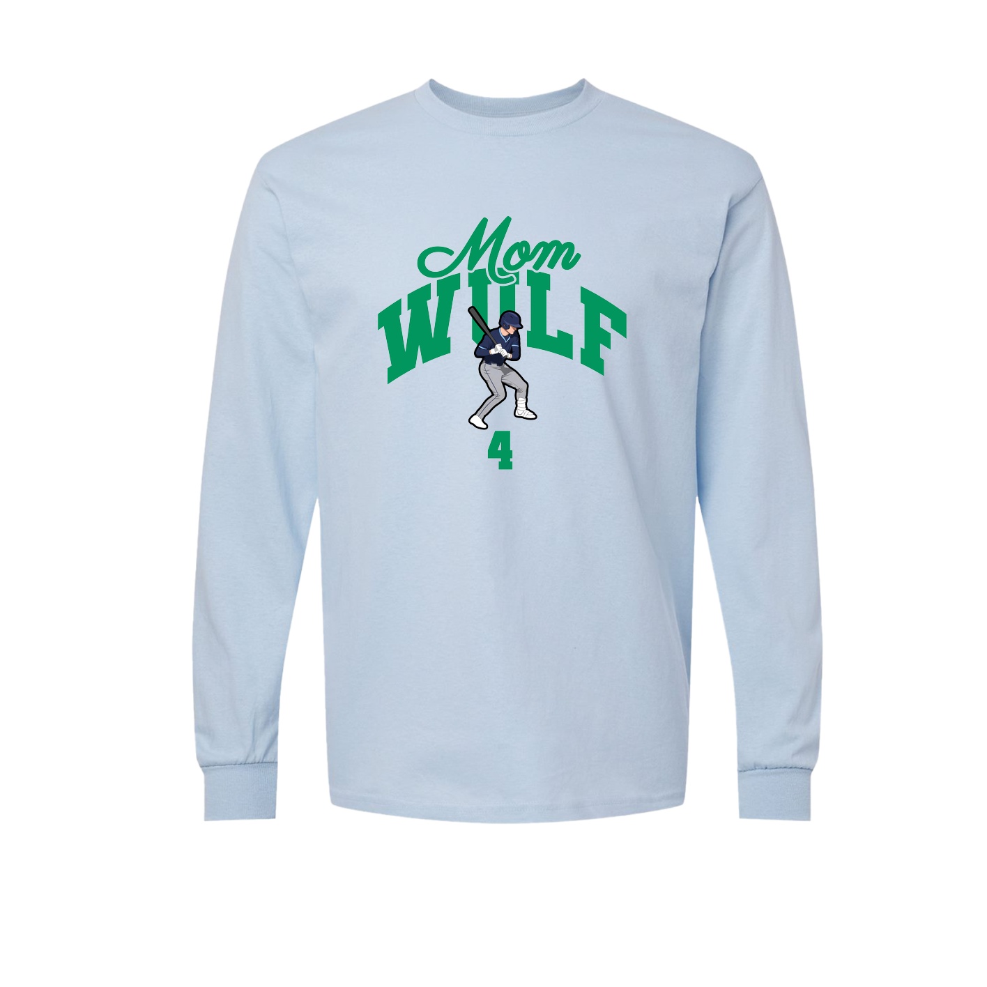 Long Sleeve Tee — Mothers Day Arch in Light Blue