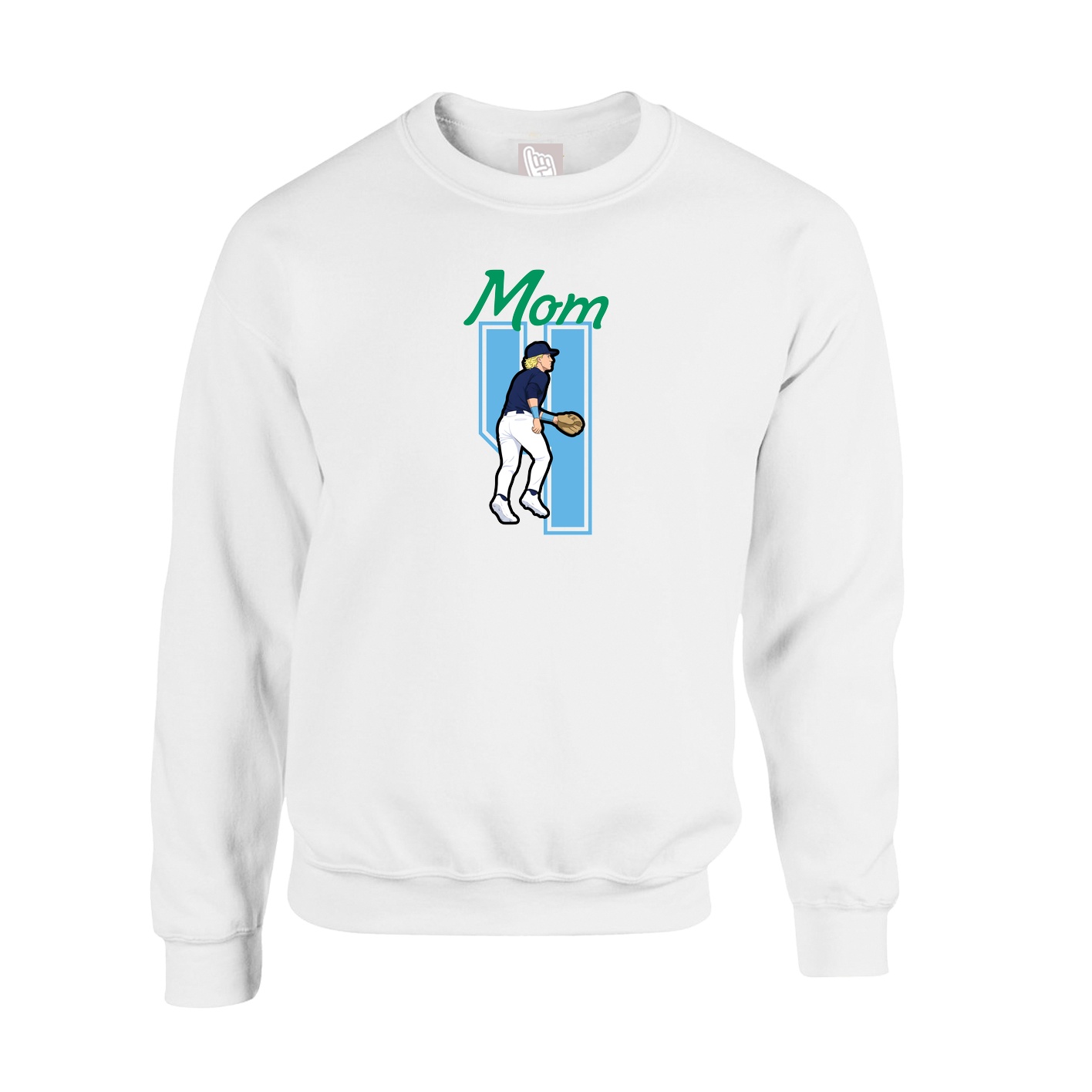 Fleece Crew — Mothers Day Shirsey in White