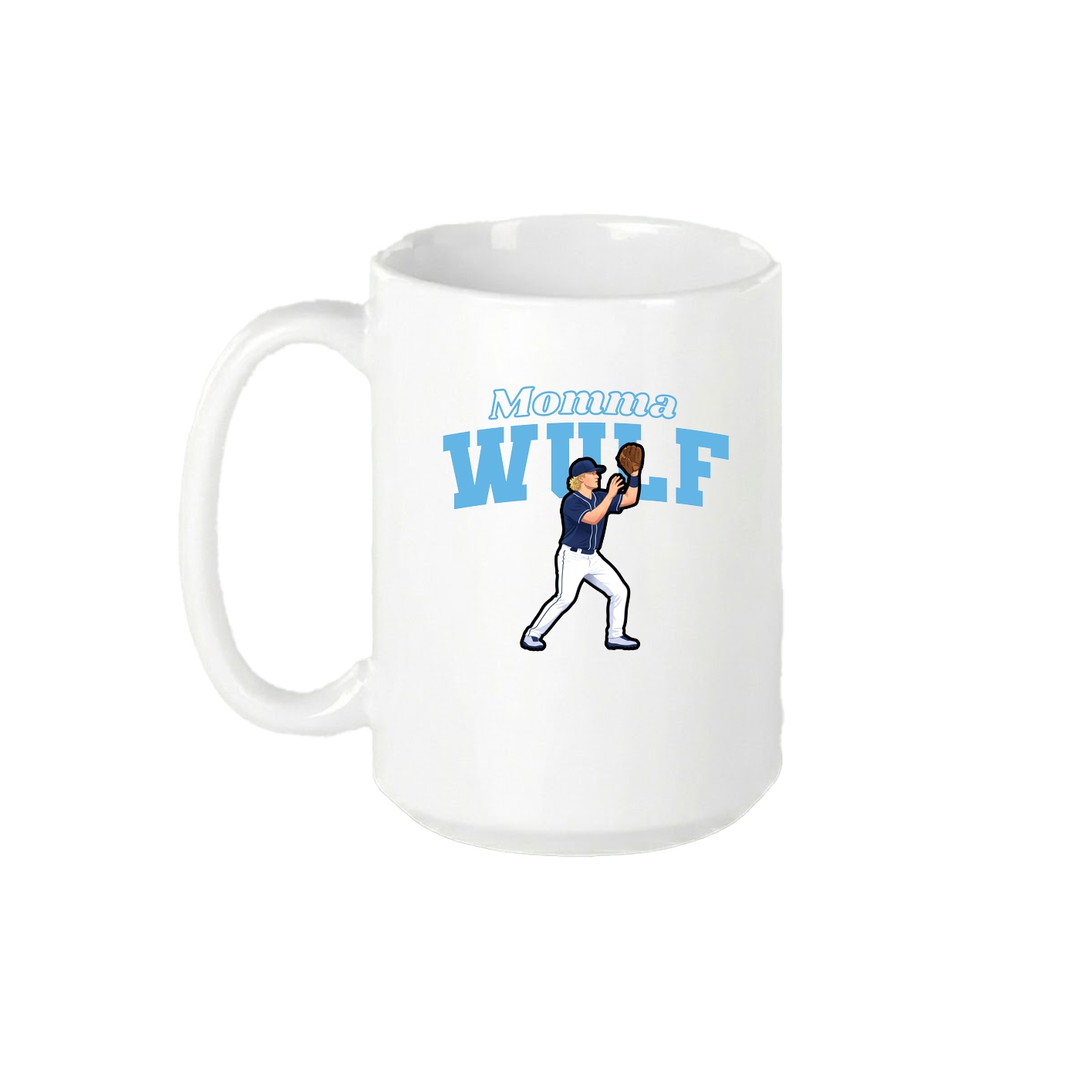 15oz Coffee Mug — Mothers Day Block in White
