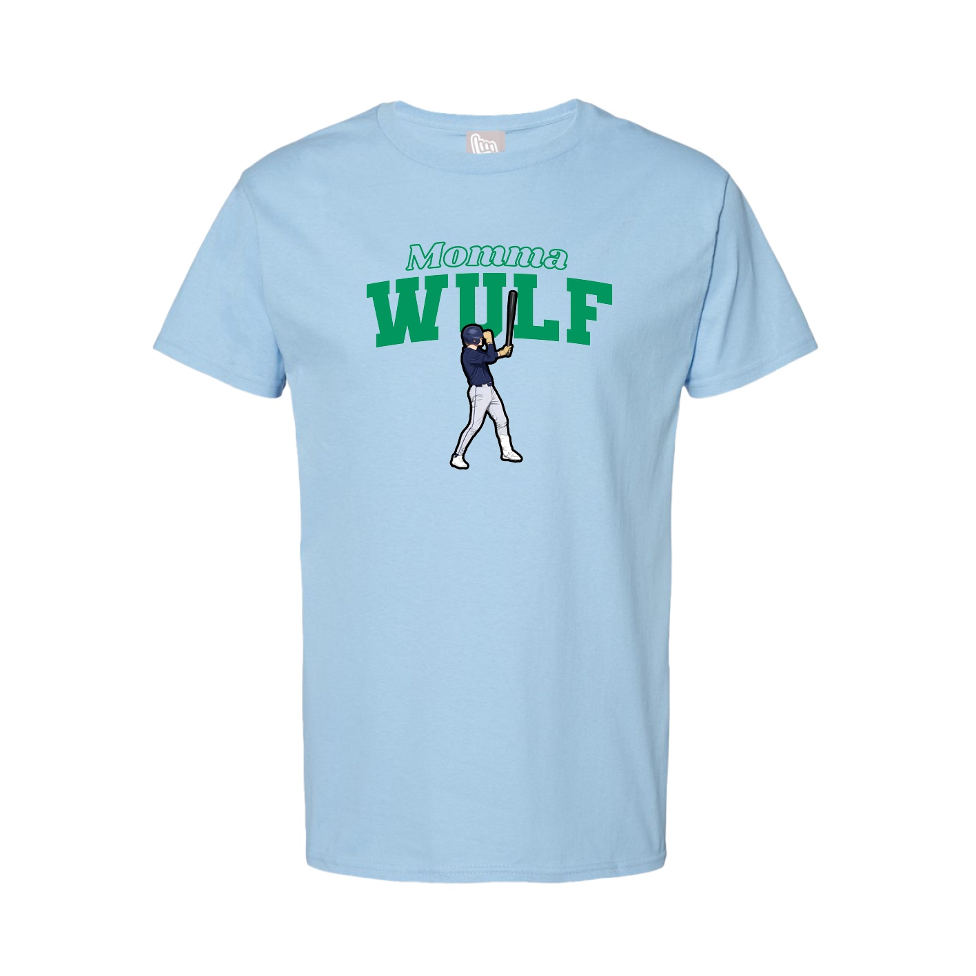 Youth Tee — Mothers Day Block in Light Blue
