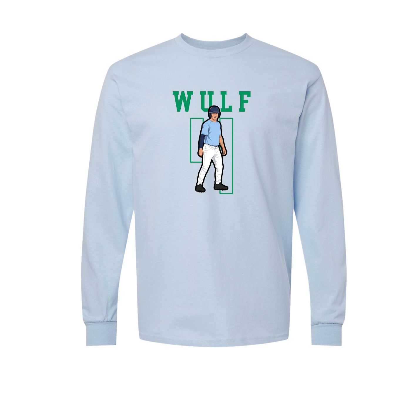 Long Sleeve Tee — Shirsey in Light Blue