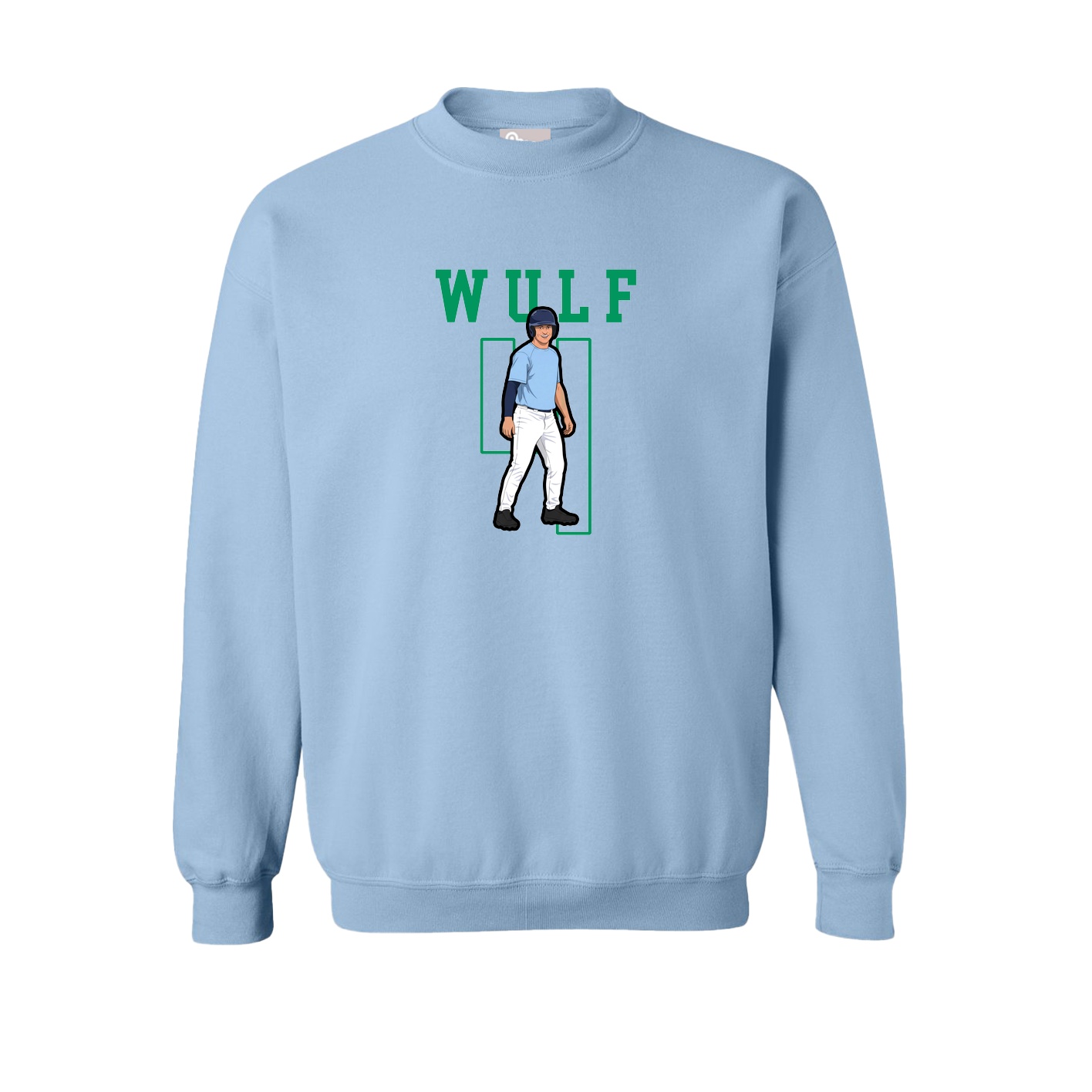 Fleece Crew — Shirsey in Light Blue