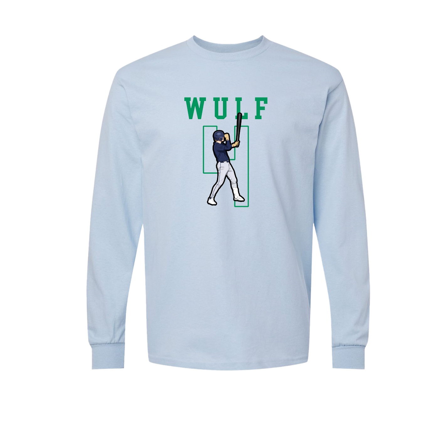 Long Sleeve Tee — Shirsey in Light Blue