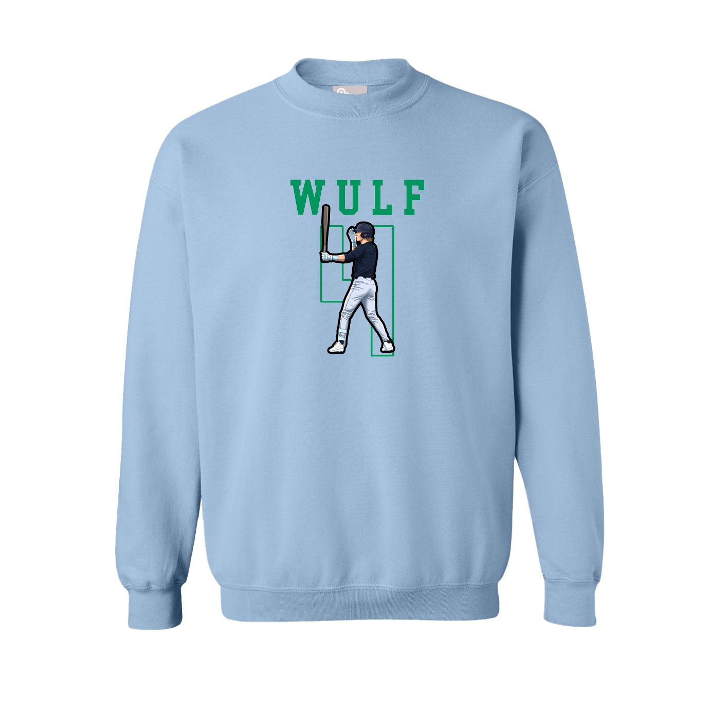Fleece Crew — Shirsey in Light Blue