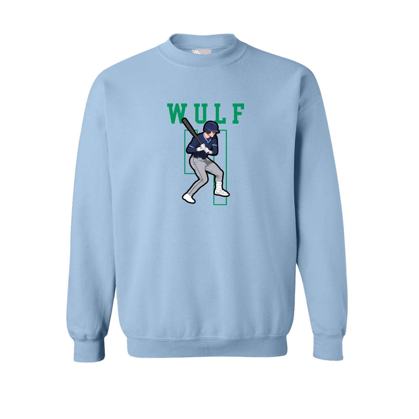 Fleece Crew — Shirsey in Light Blue