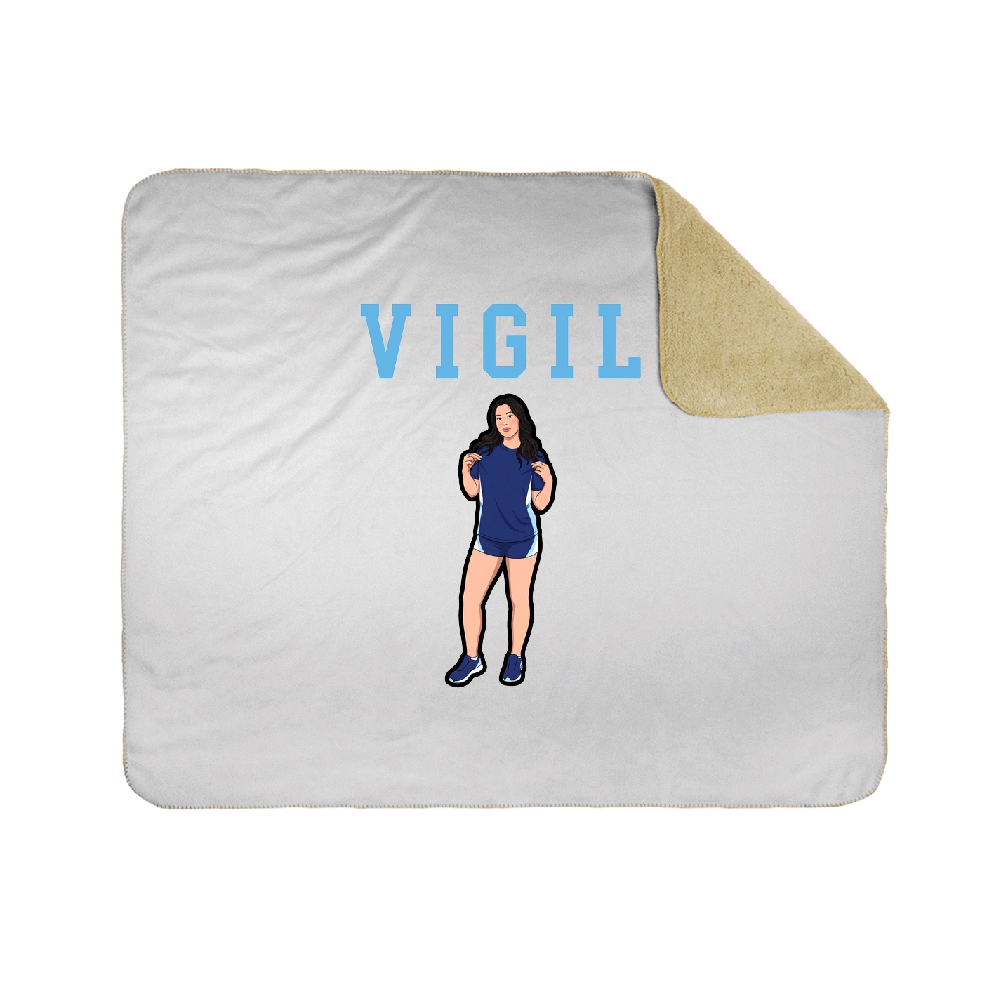 Throw Blanket — Shirsey in White