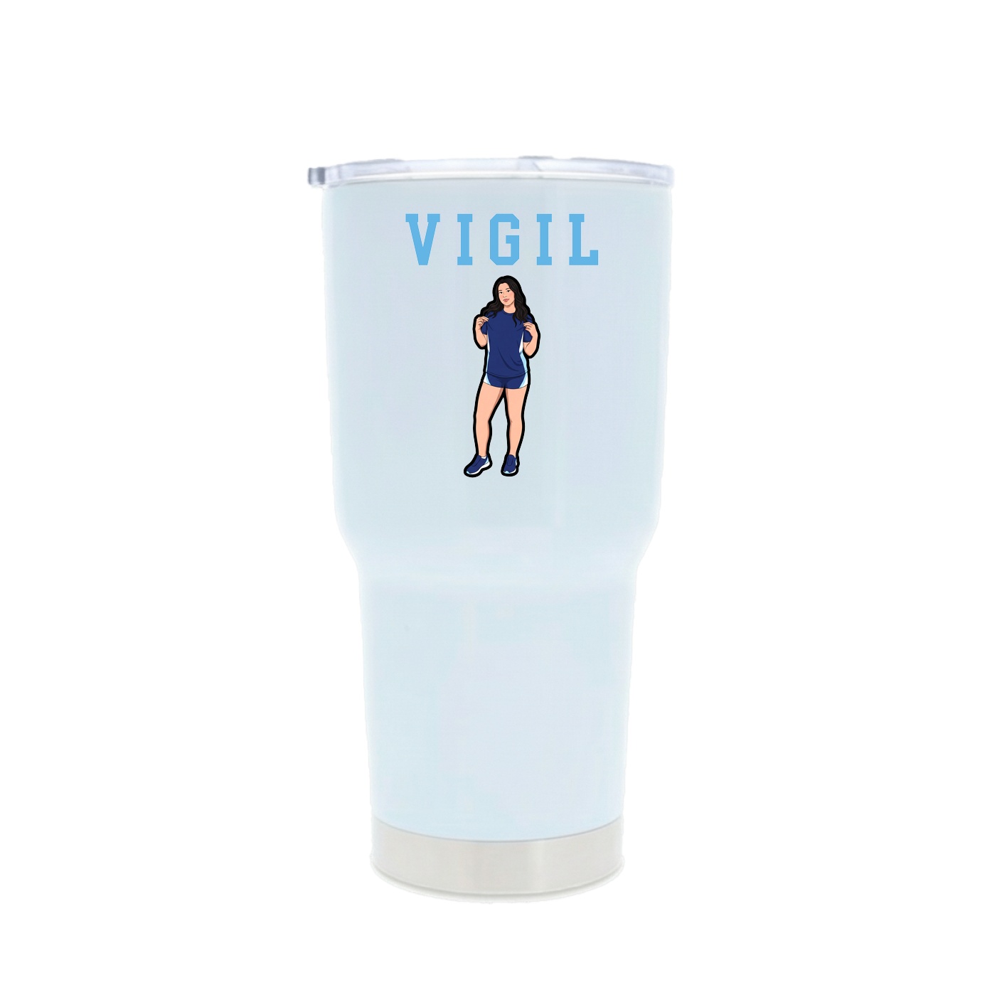 30oz Stainless Steel Tumbler — Shirsey in White