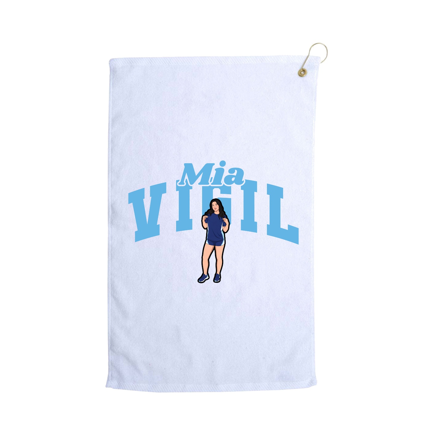Golf Towel — Signature Arch in White