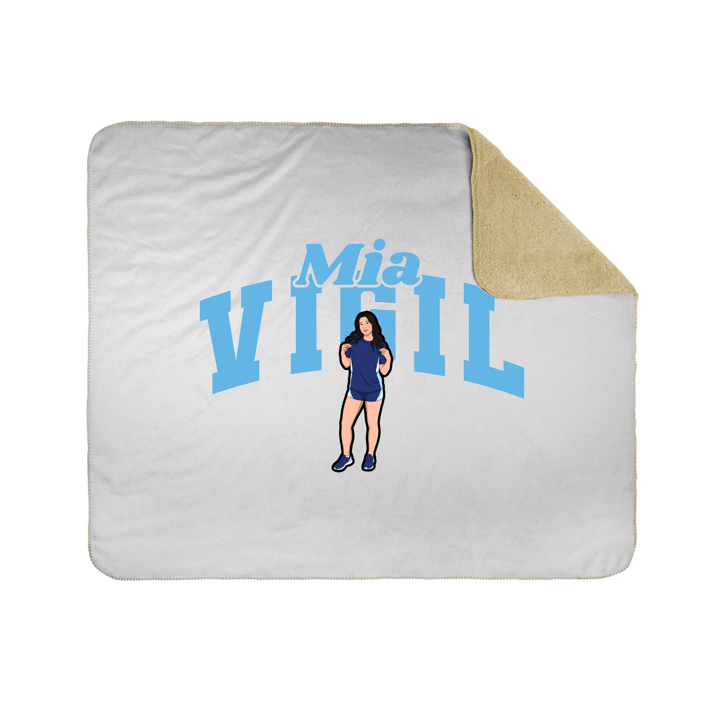 Throw Blanket — Signature Arch in White