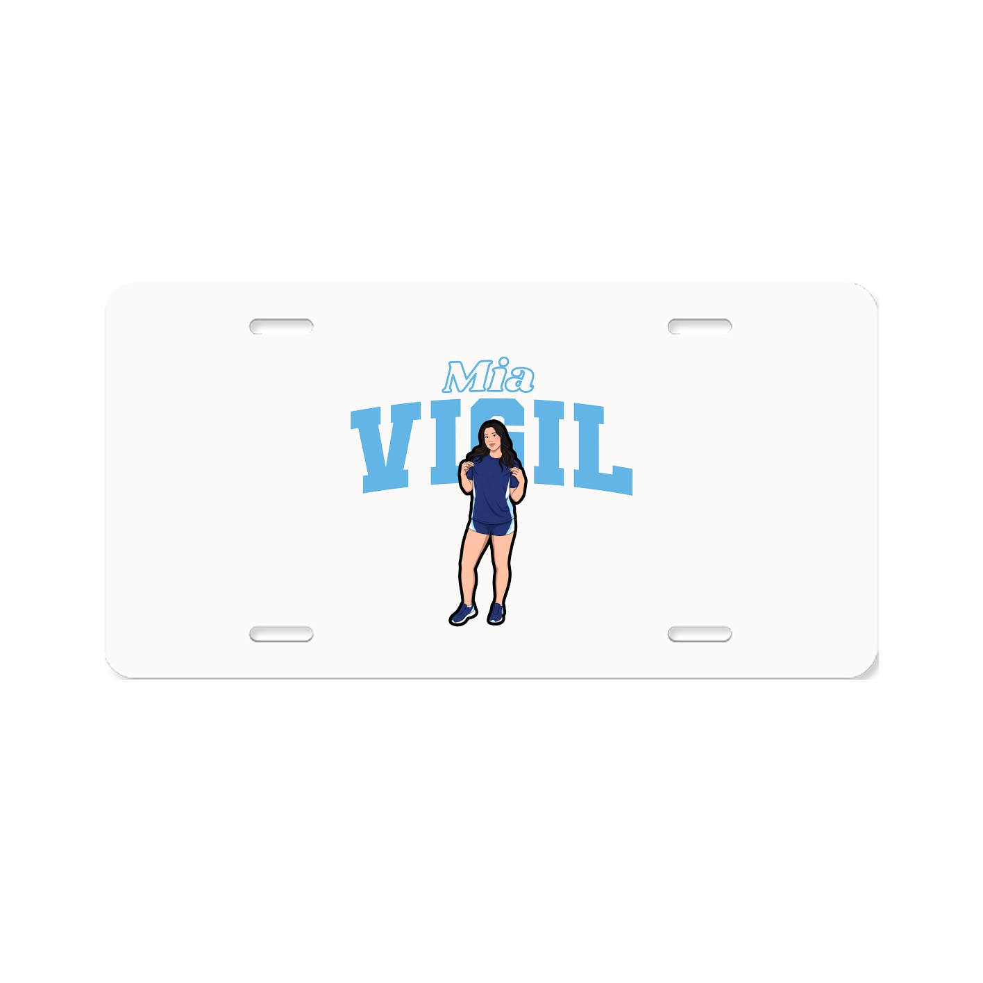 License Plate — Name Arch in Classic